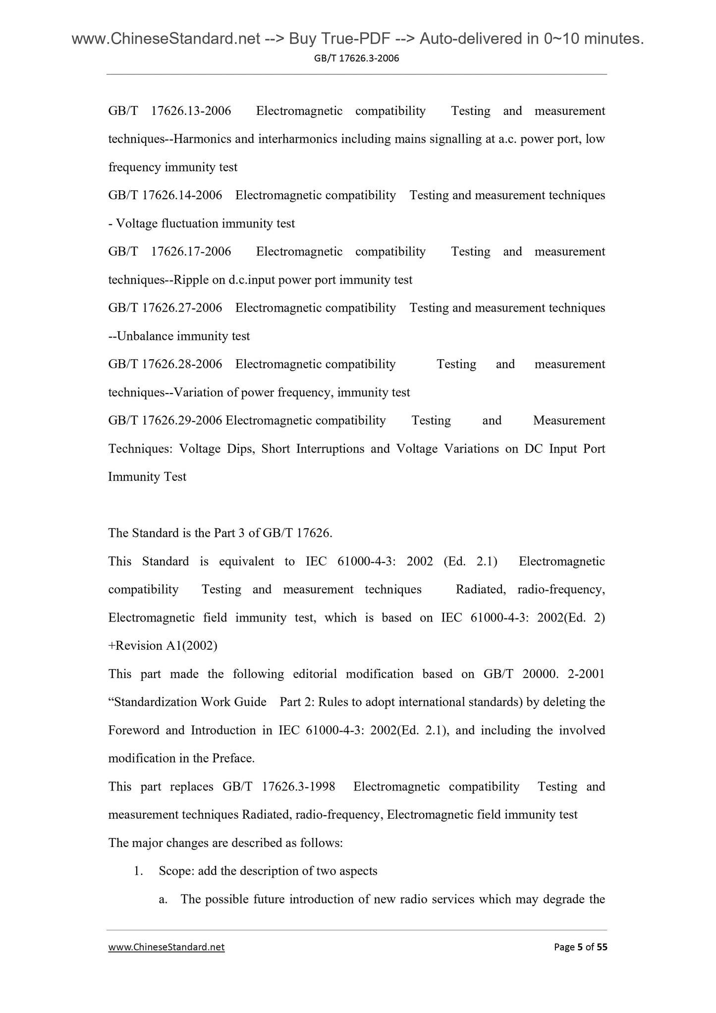 GB/T 17626.3-2006 Page 5