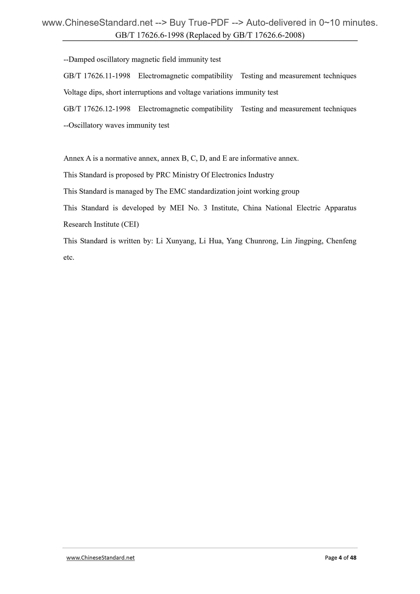 GB/T 17626.6-1998 Page 4