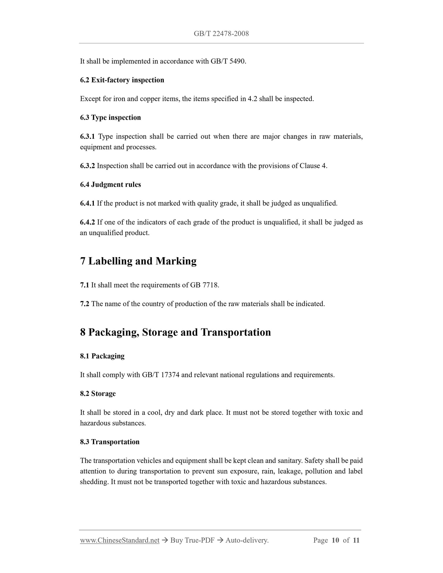 GB/T 22478-2008 Page 6