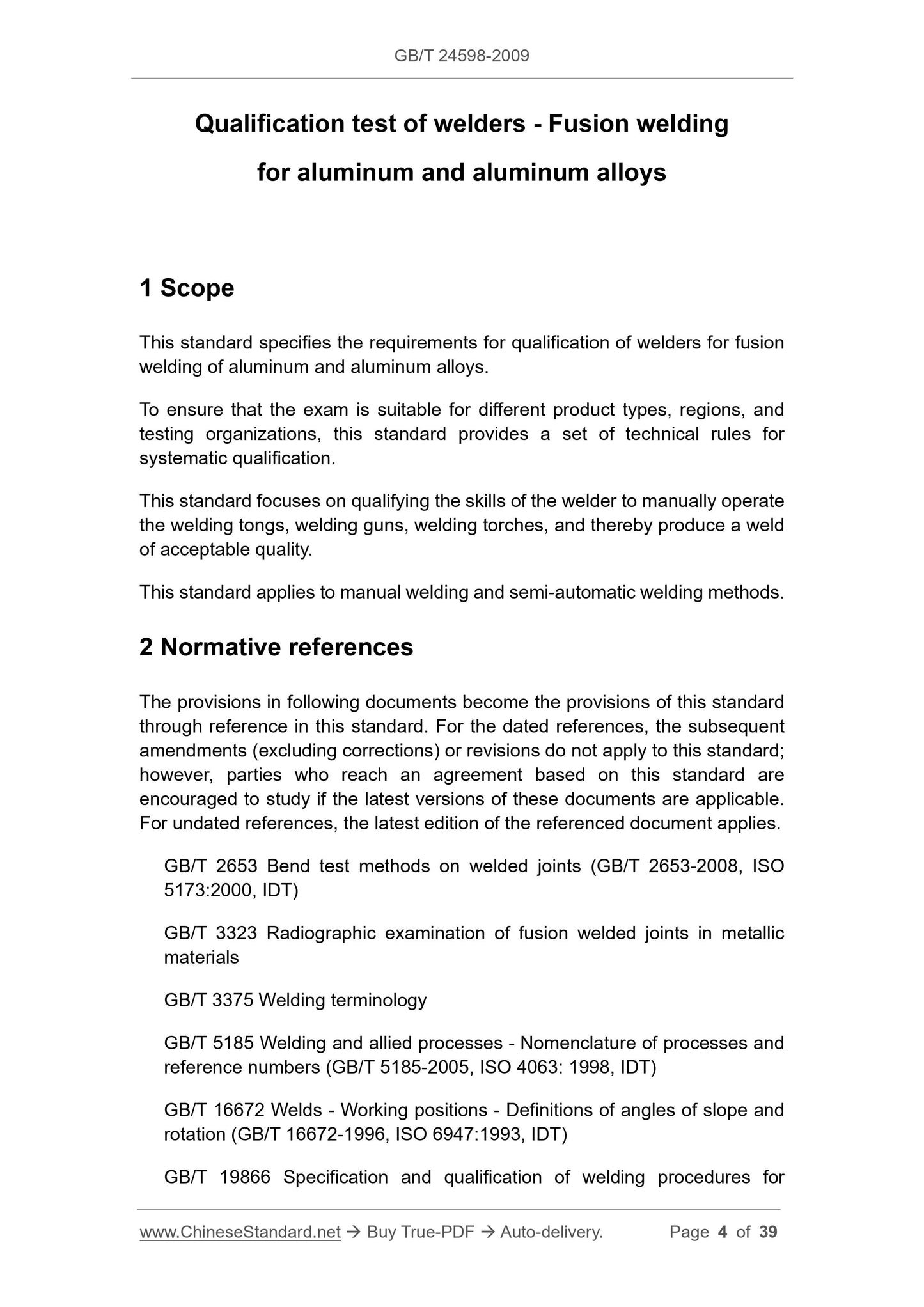 GB/T 24598-2009 English PDF (GB/T24598-2009)