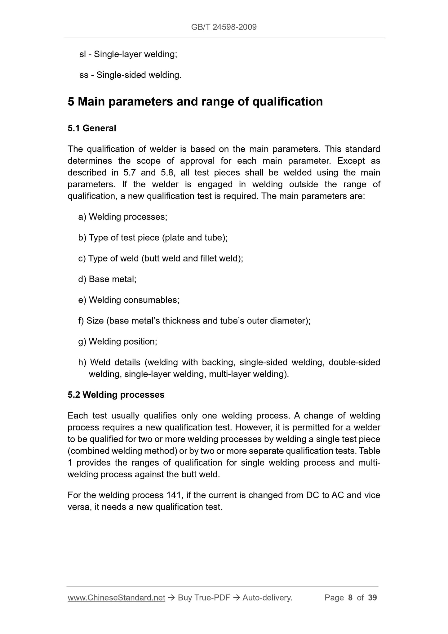 GB/T 24598-2009 English PDF (GB/T24598-2009)