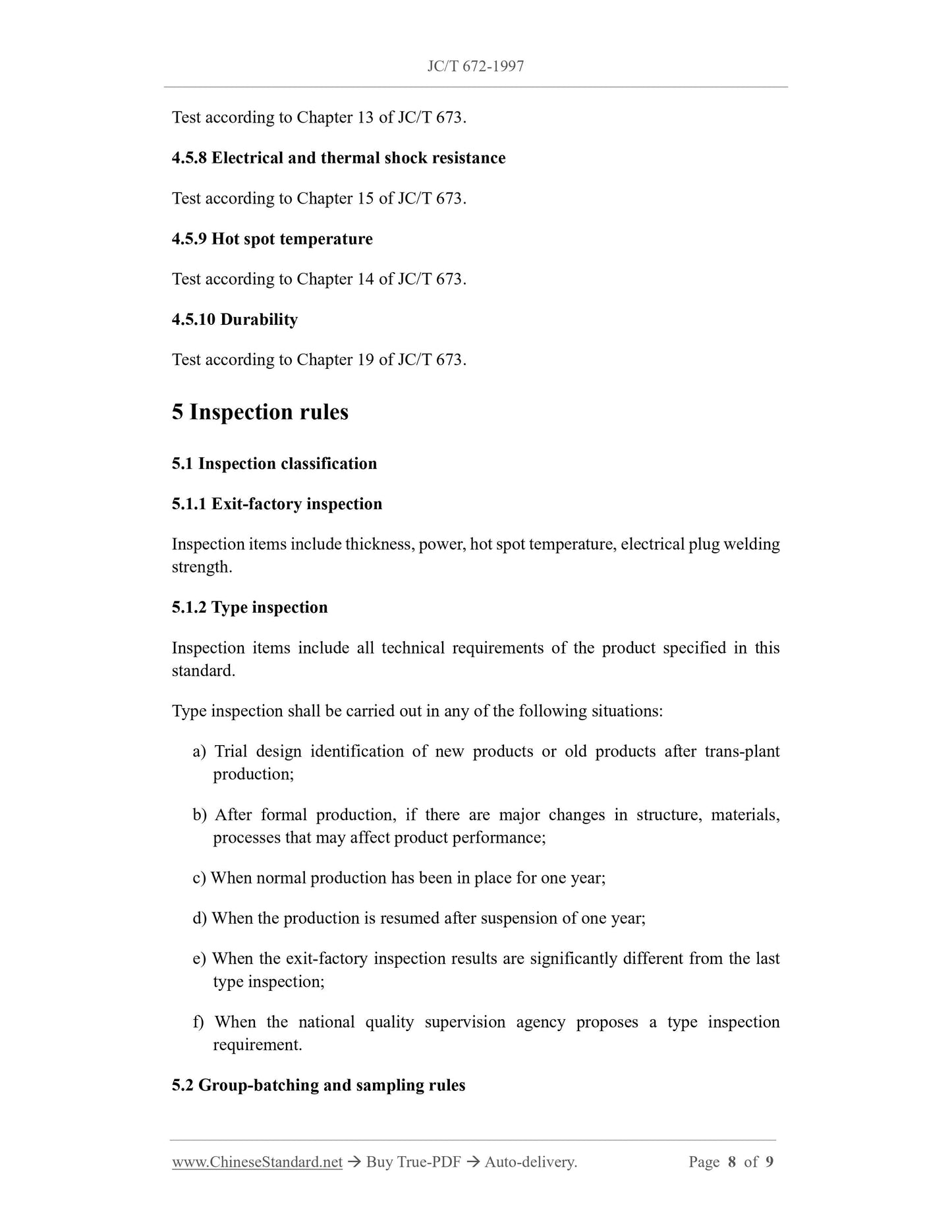 JC/T 672-1997 Page 5