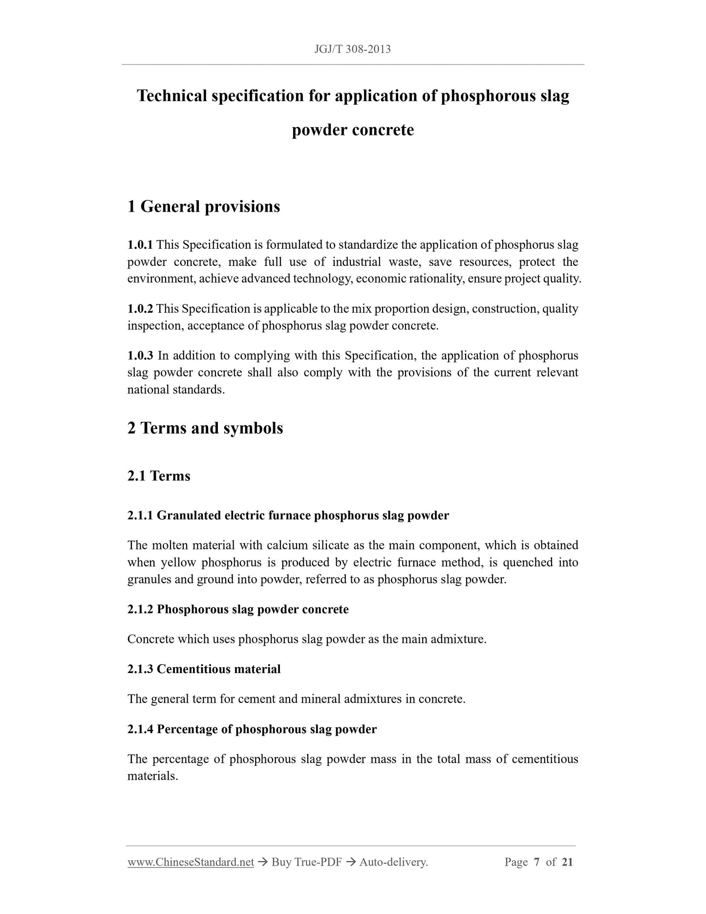 JGJ/T 308-2013 Page 2