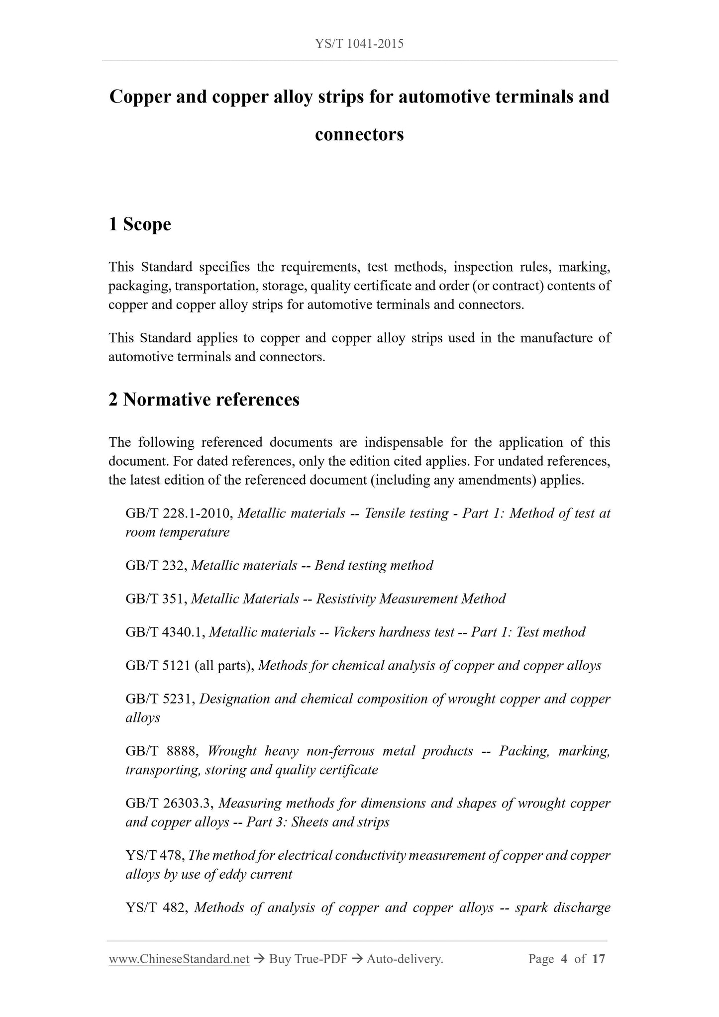 YS/T 1041-2015 Page 3