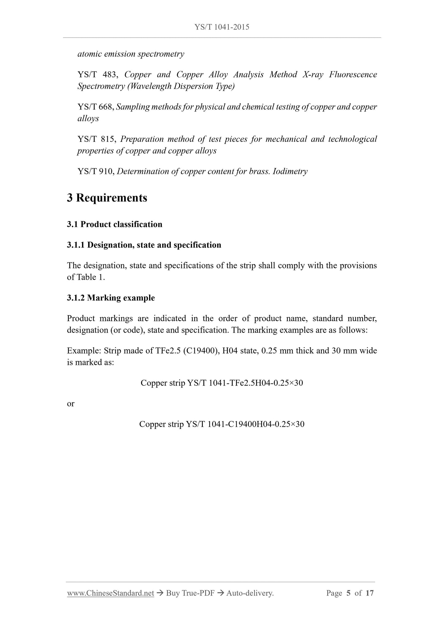 YS/T 1041-2015 Page 4