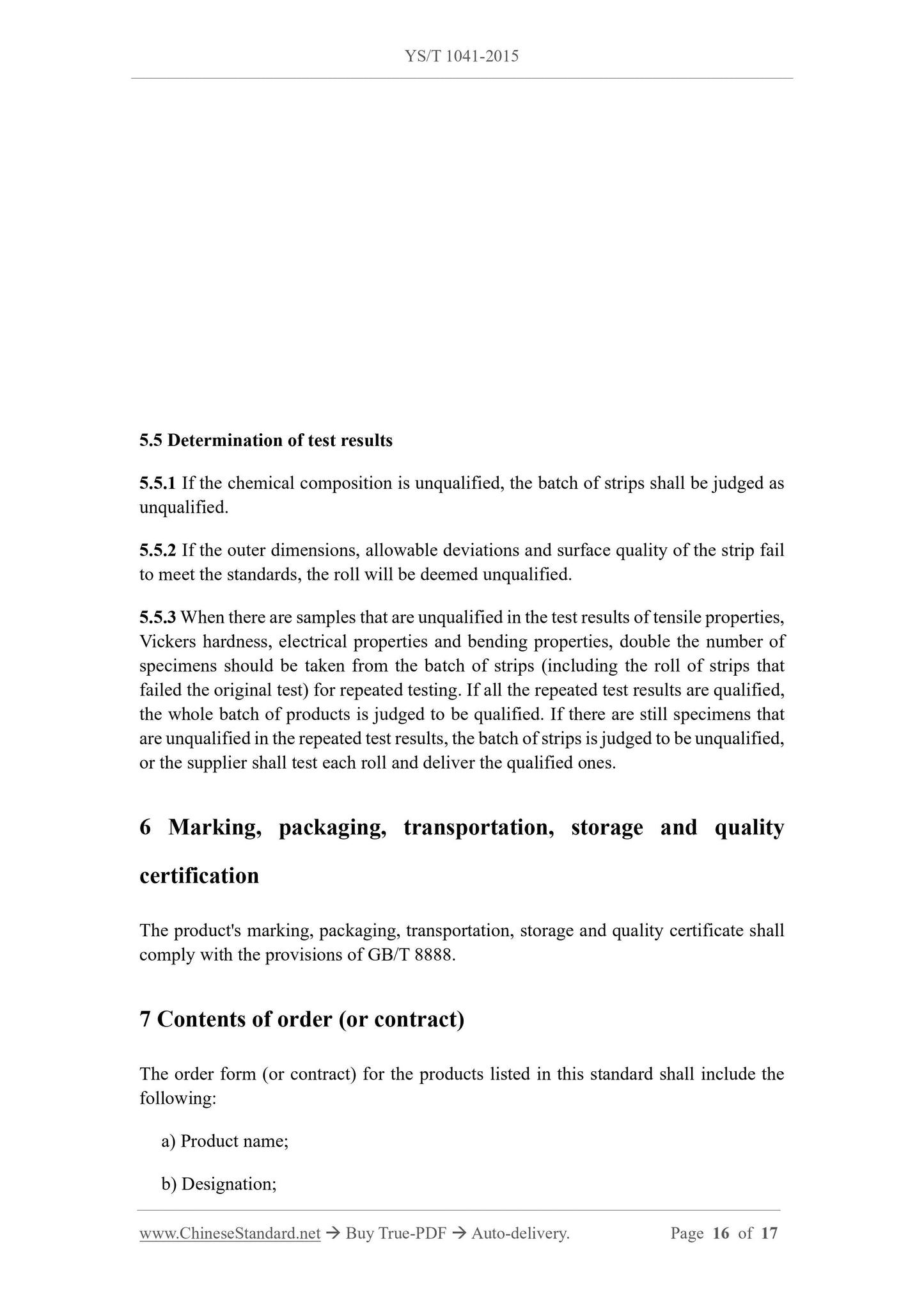 YS/T 1041-2015 Page 8