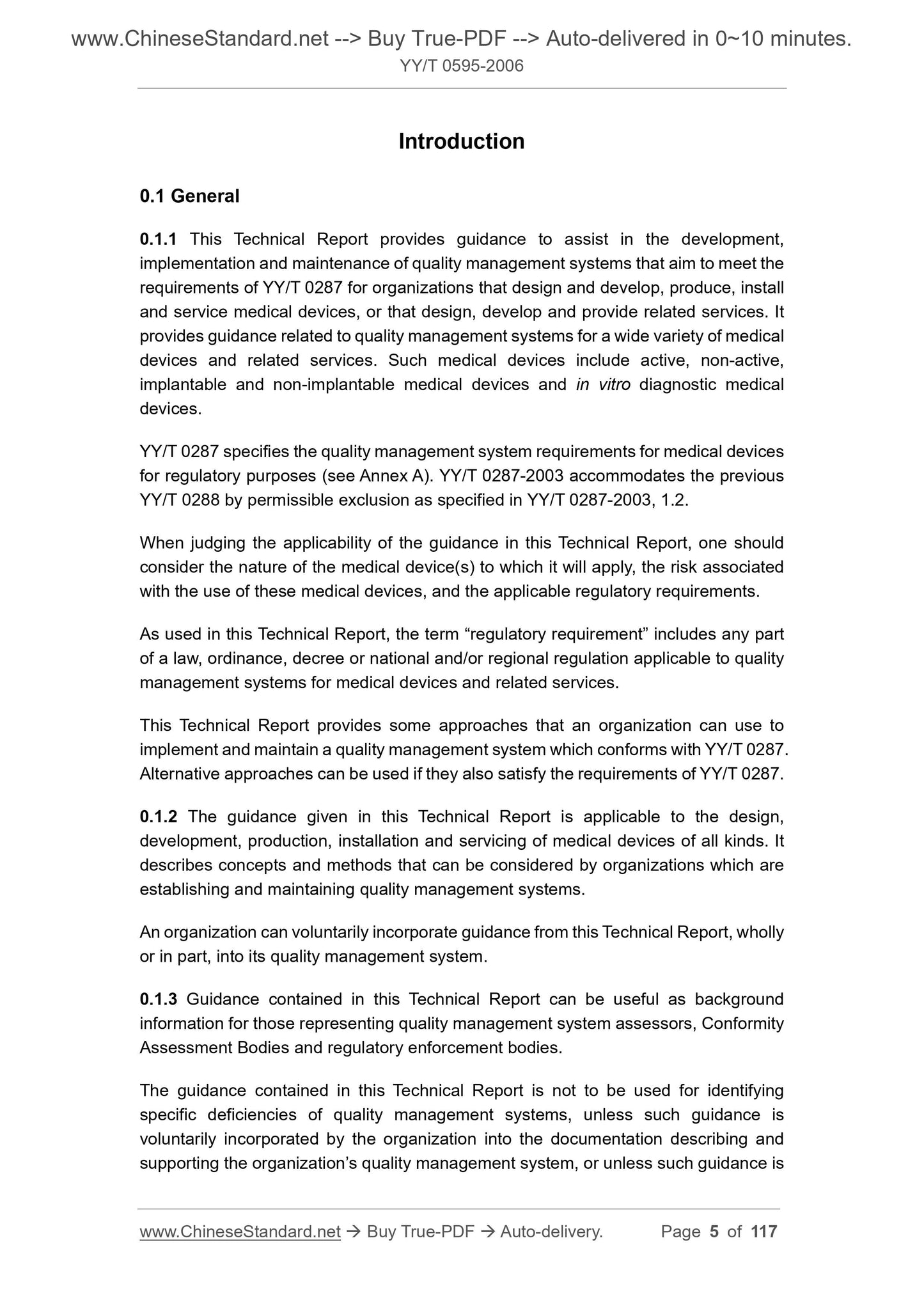 YY/T 0595-2006 Page 5