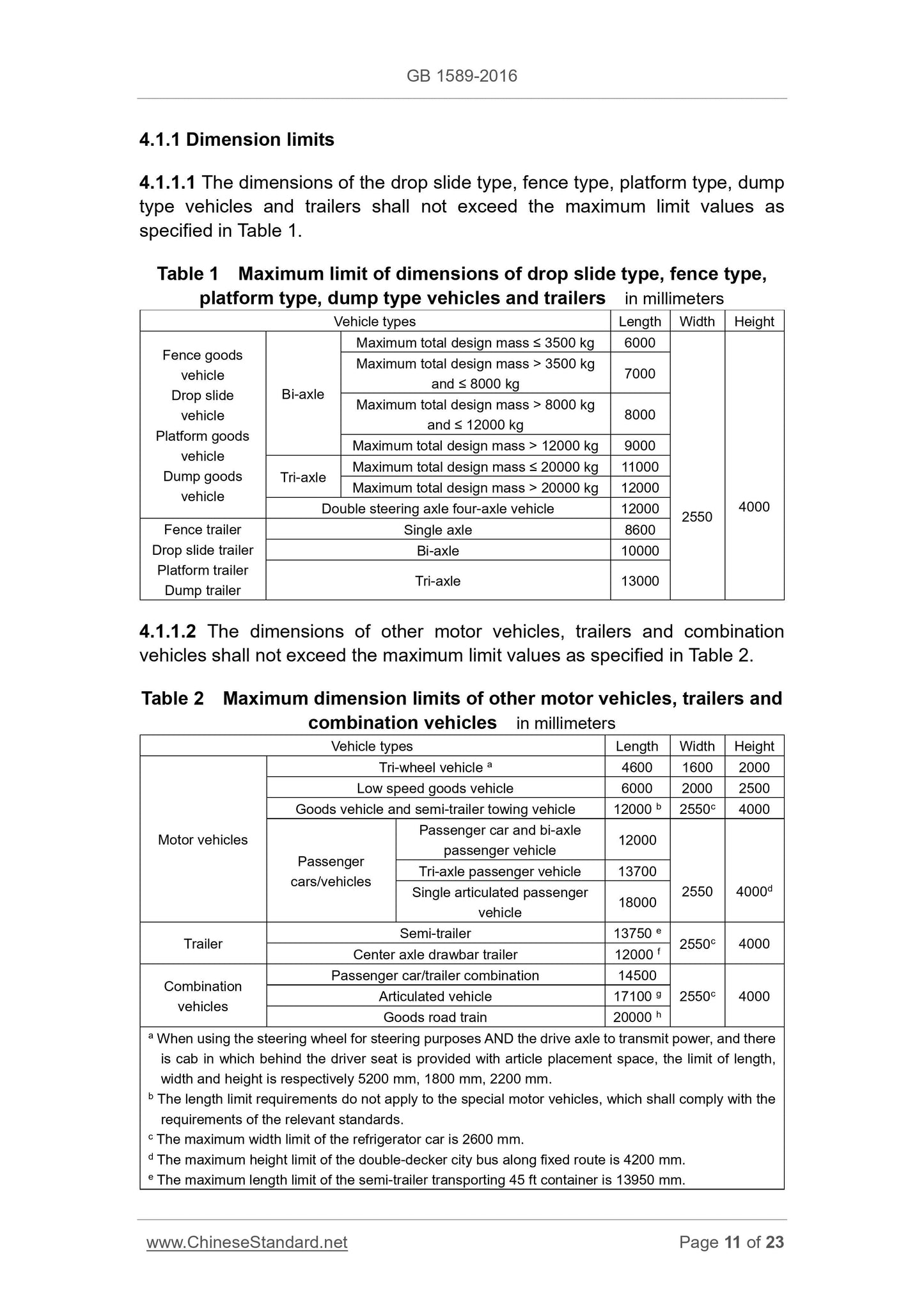 GB 1589-2016 Page 11
