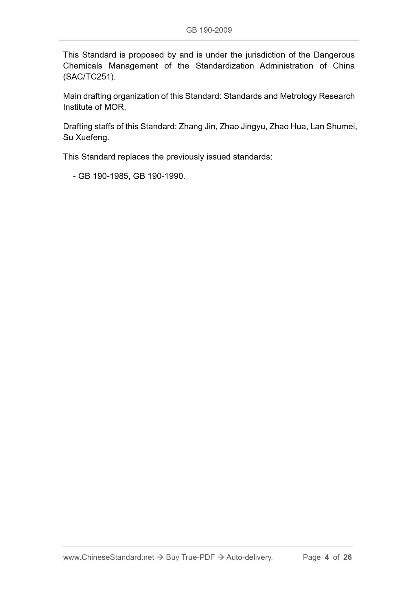 GB 190-2009 Page 4
