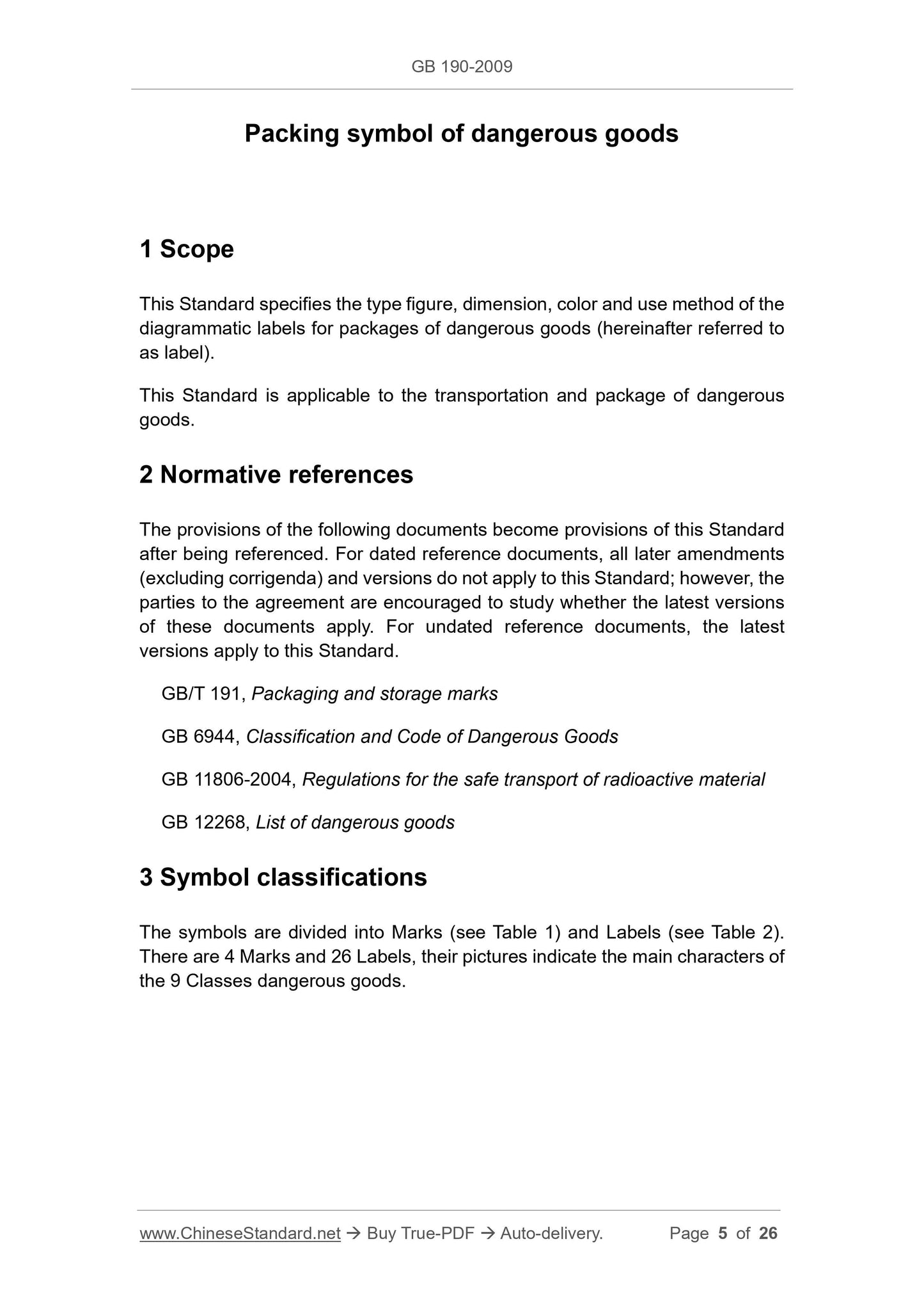 GB 190-2009 Page 5