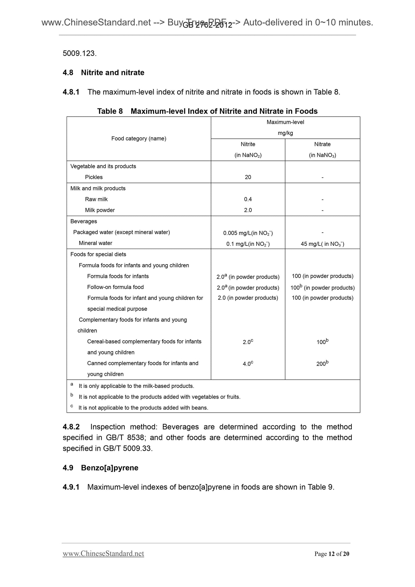 GB 2762-2012 Page 6