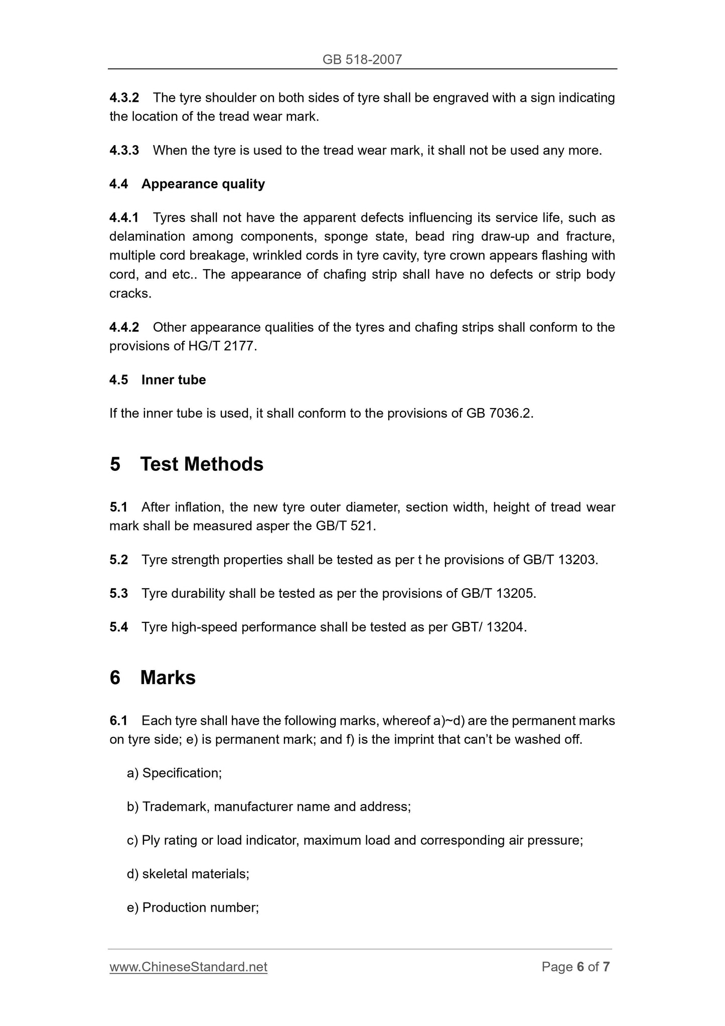 GB 518-2007 Page 6