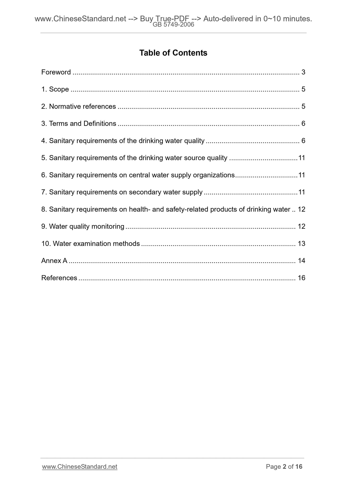 GB 5749-2006 Page 2