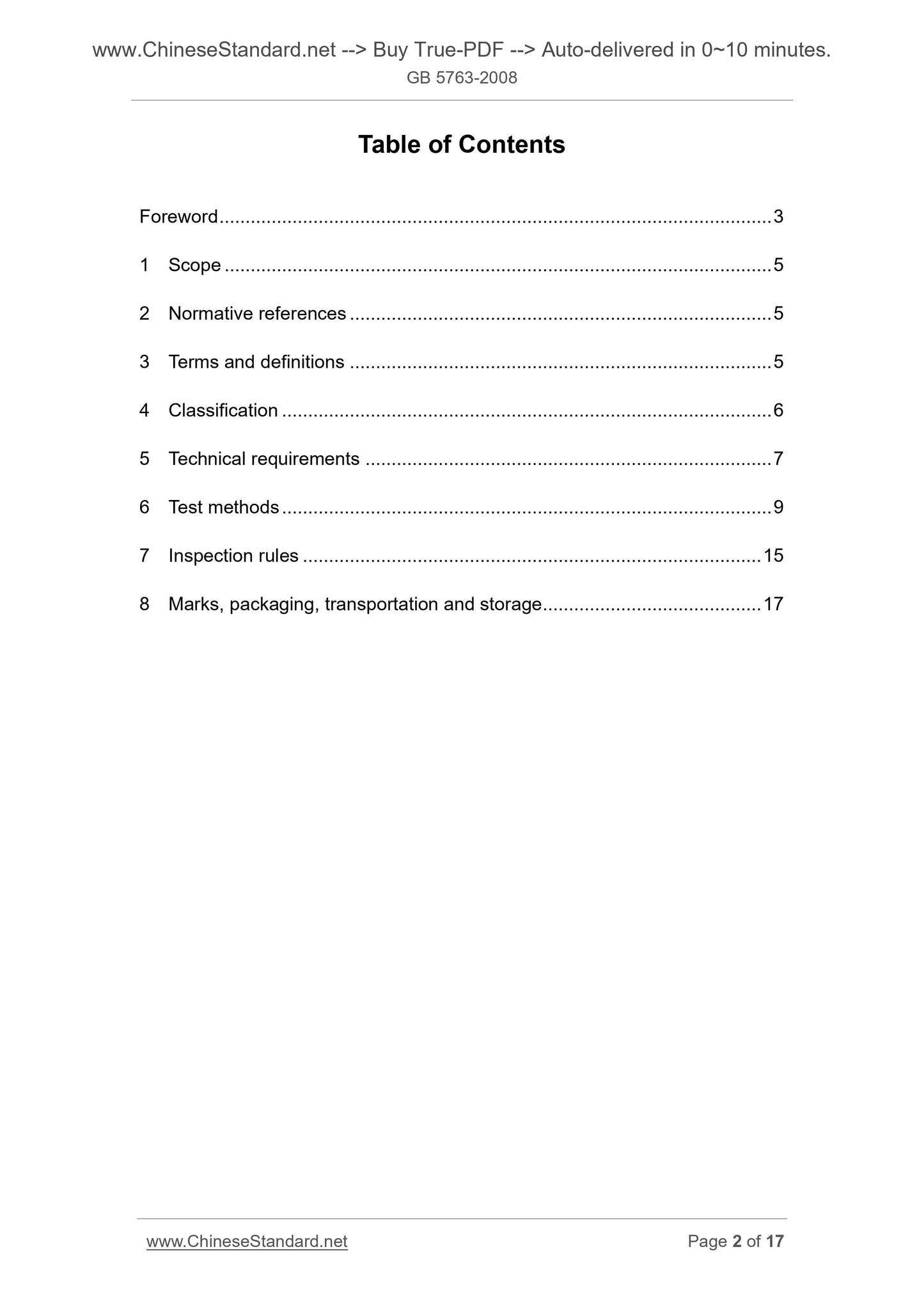 GB 5763-2008 Page 2