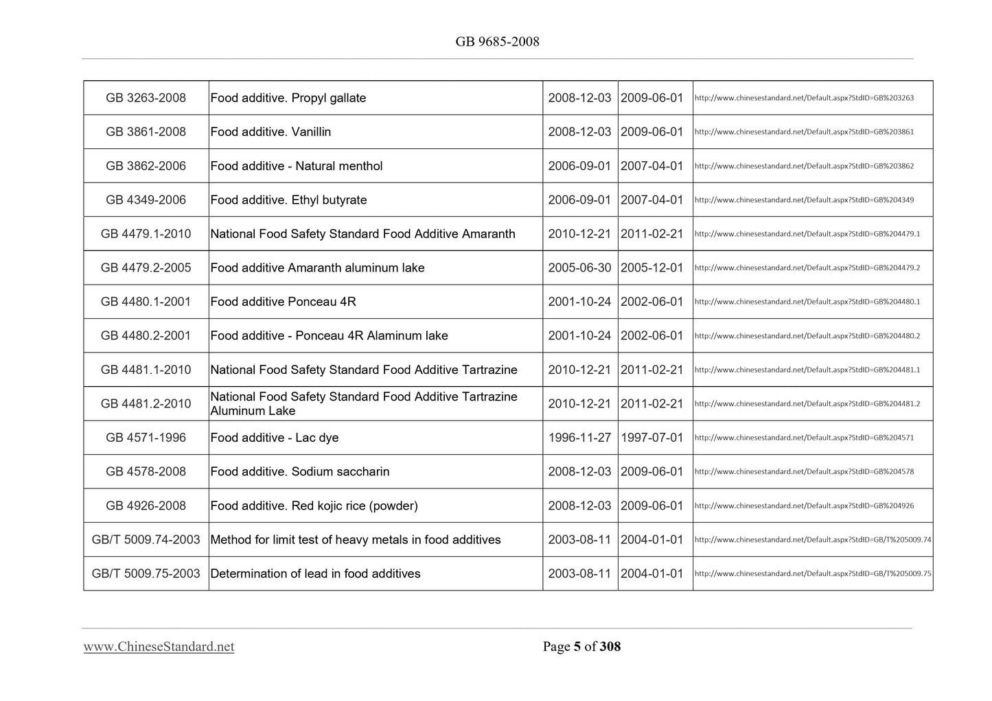 GB 9685-2008 Page 5