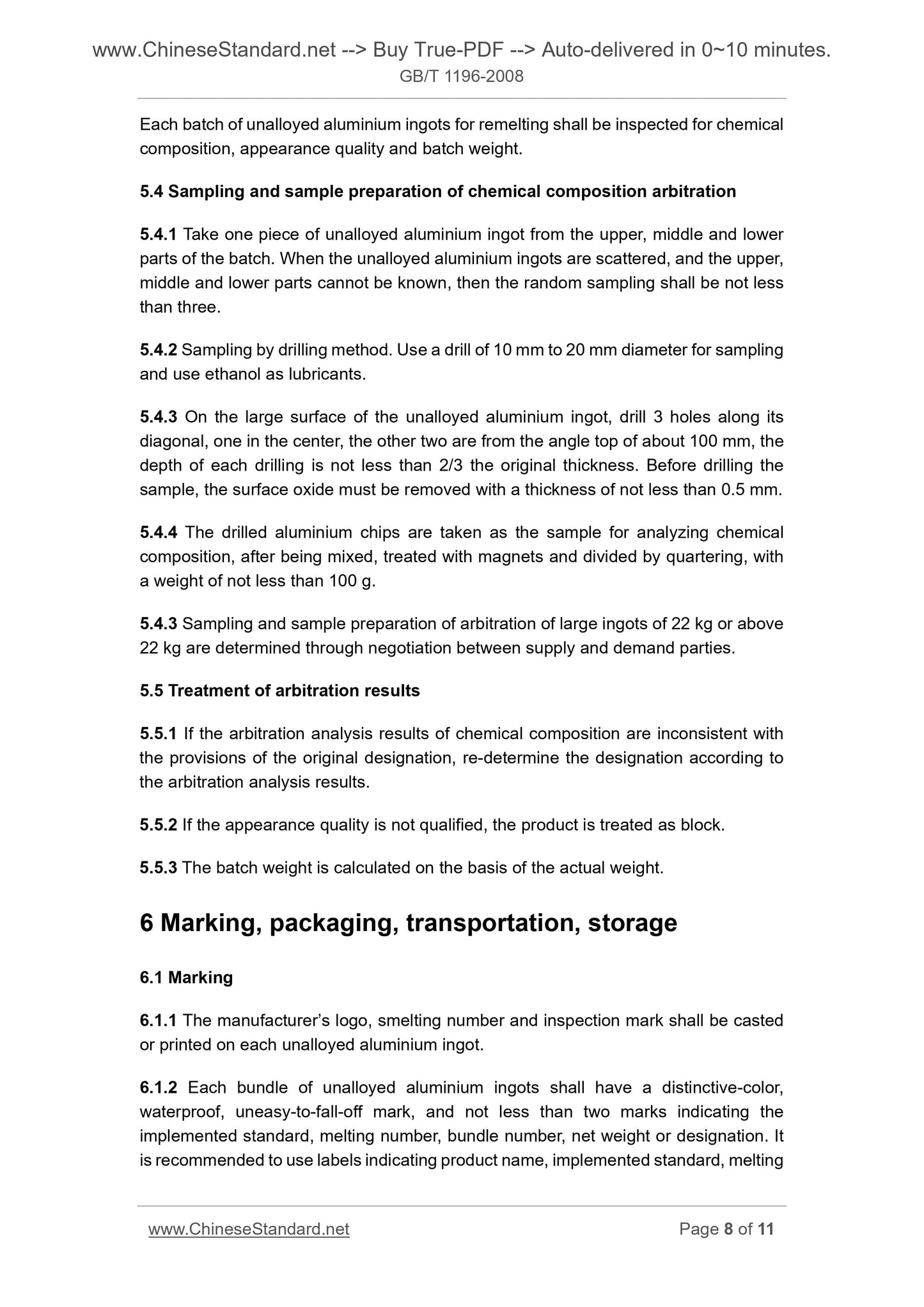 GB/T 1196-2008 Page 6