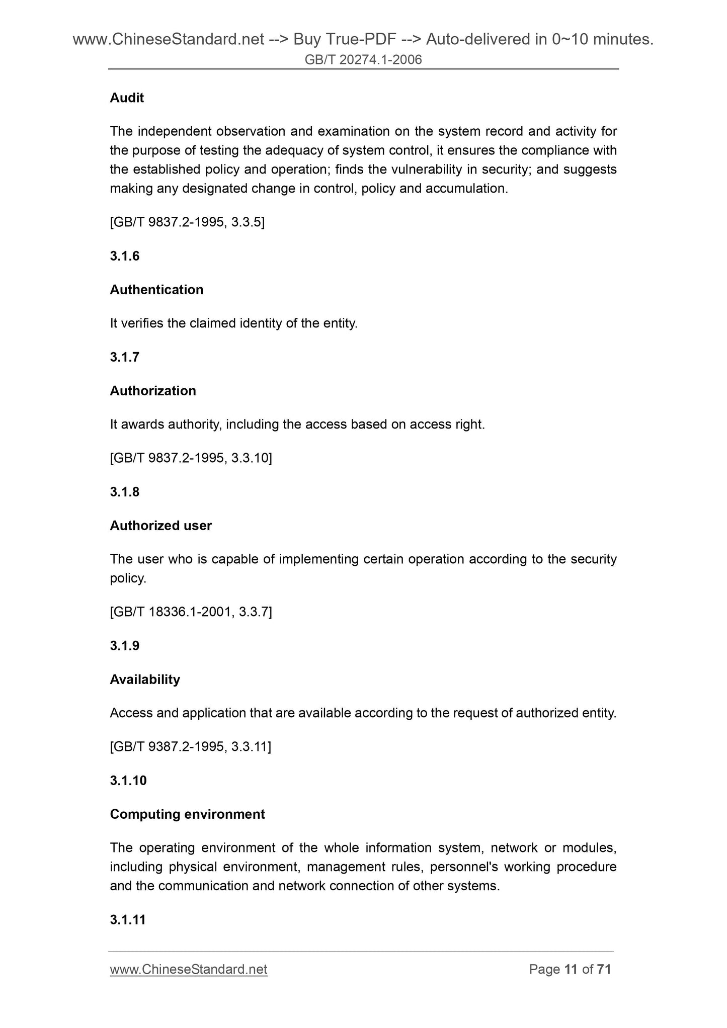 GB/T 20274.1-2006 Page 11
