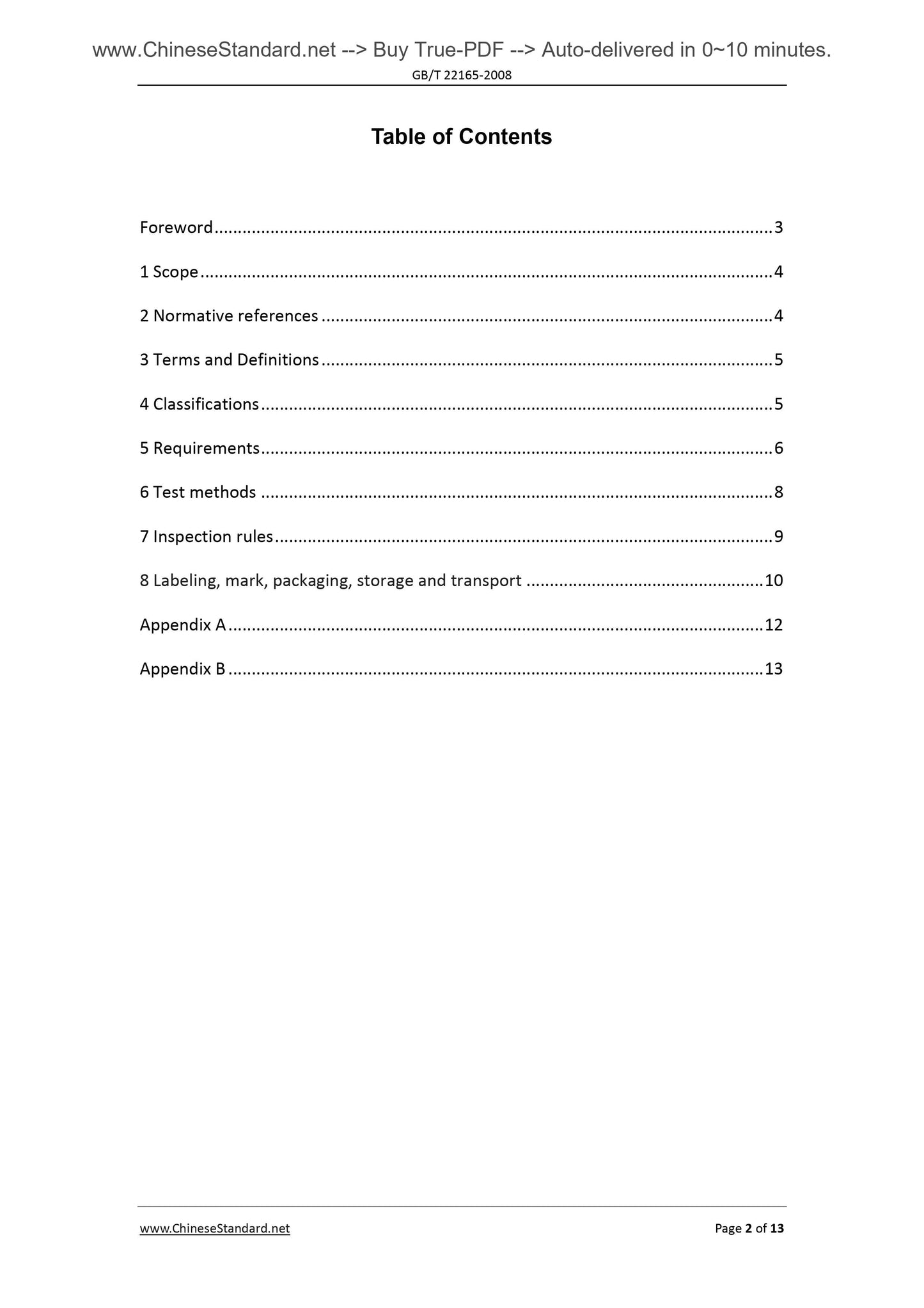 GB/T 22165-2008 Page 2