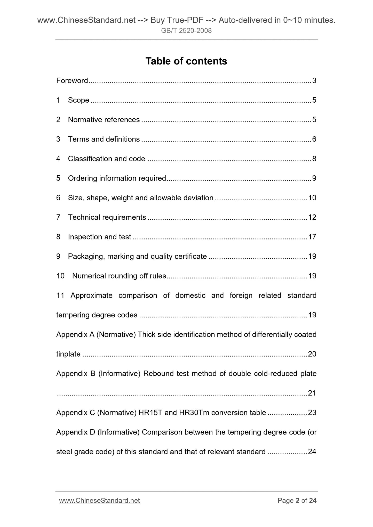 GB/T 2520-2008 Page 2