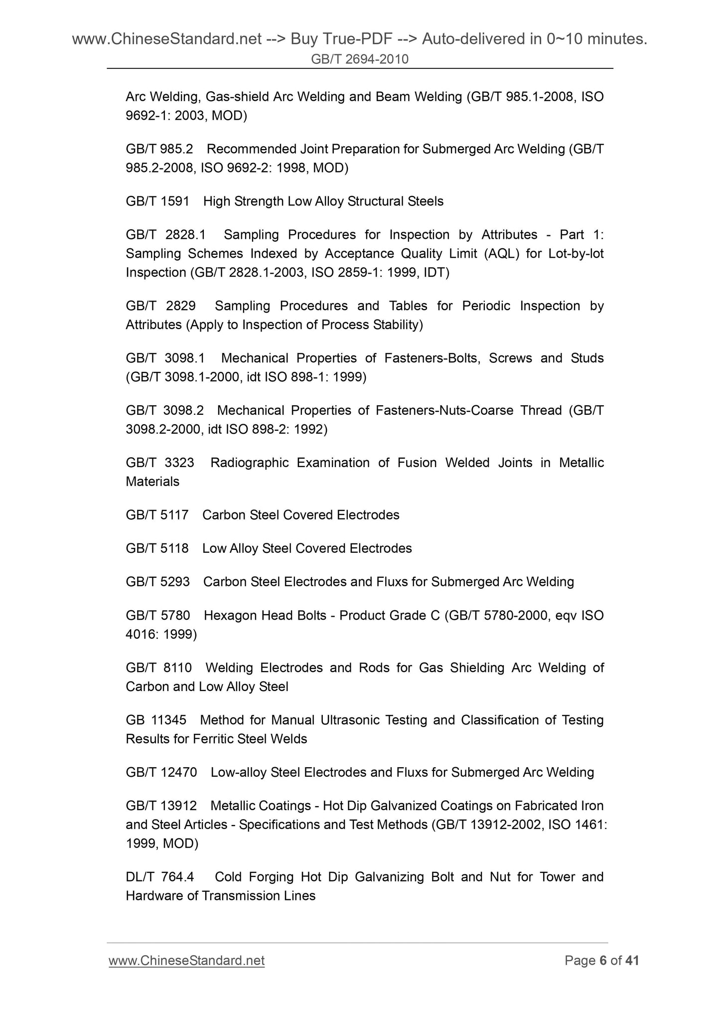 GB/T 2694-2010 Page 6