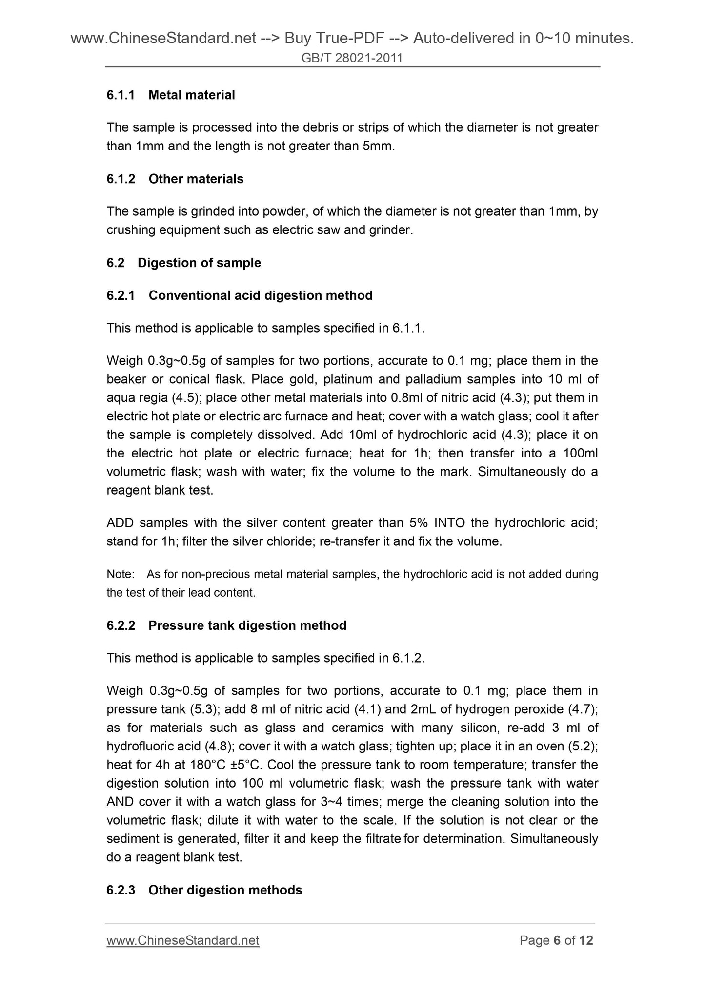 GB/T 28021-2011 Page 6