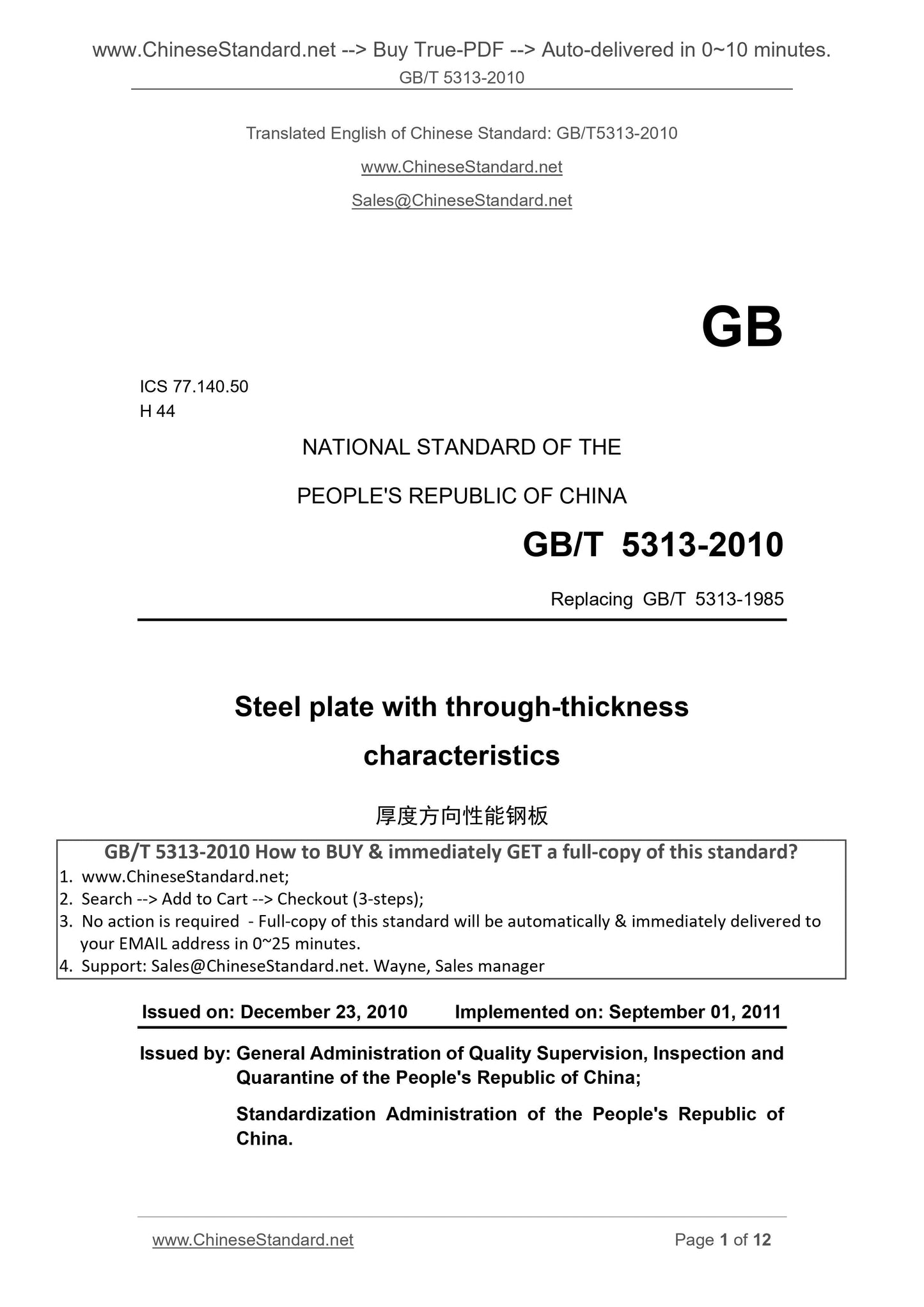 GB/T 5313-2010 Page 1