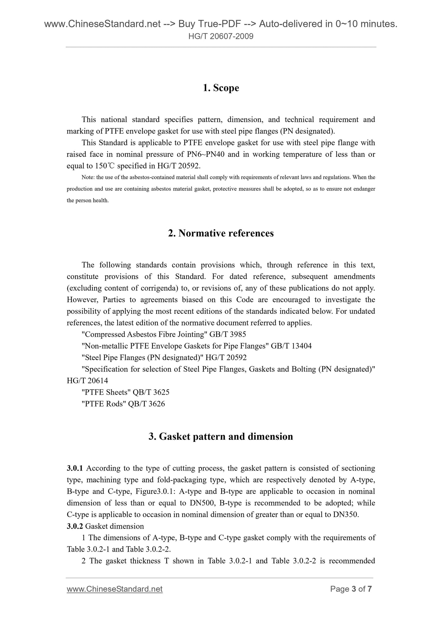 HG/T 20607-2009 Page 3