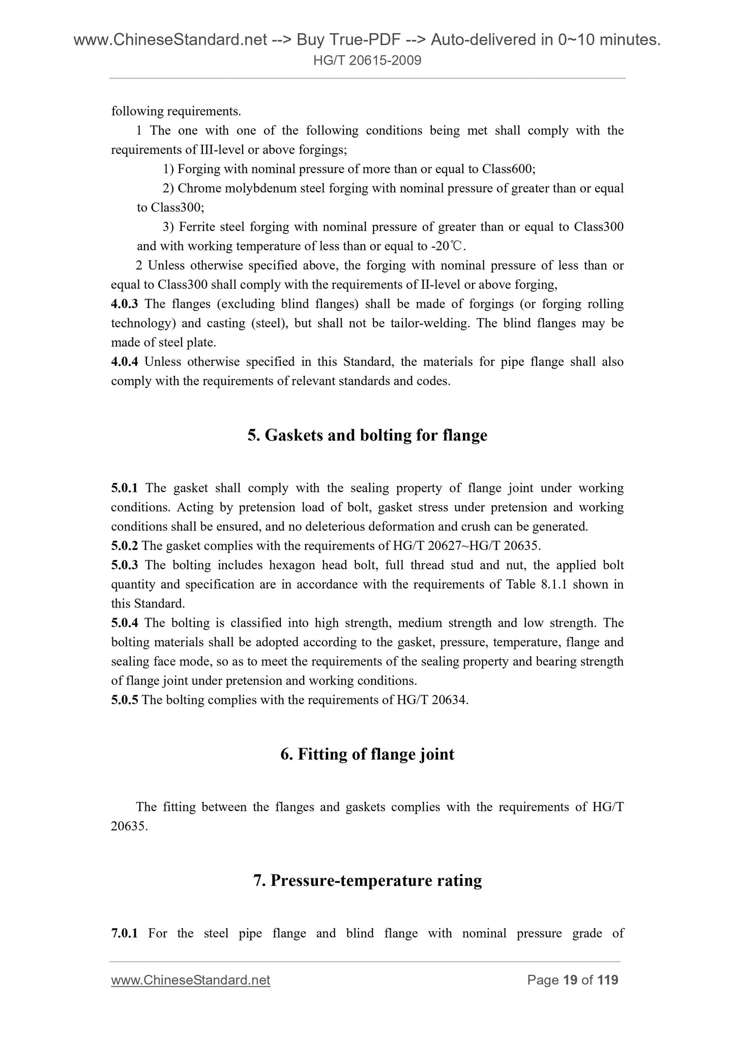 HG/T 20615-2009 Page 3