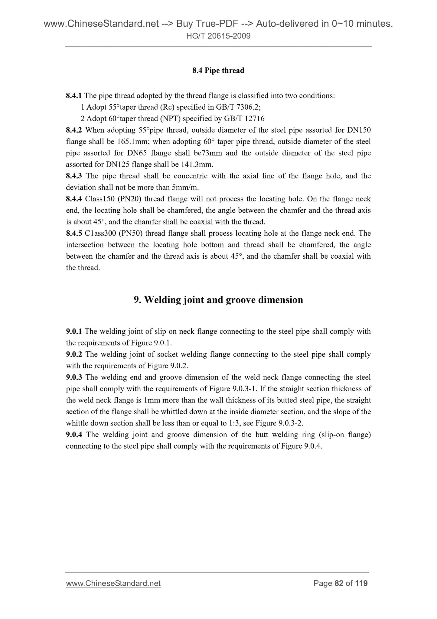 HG/T 20615-2009 Page 4