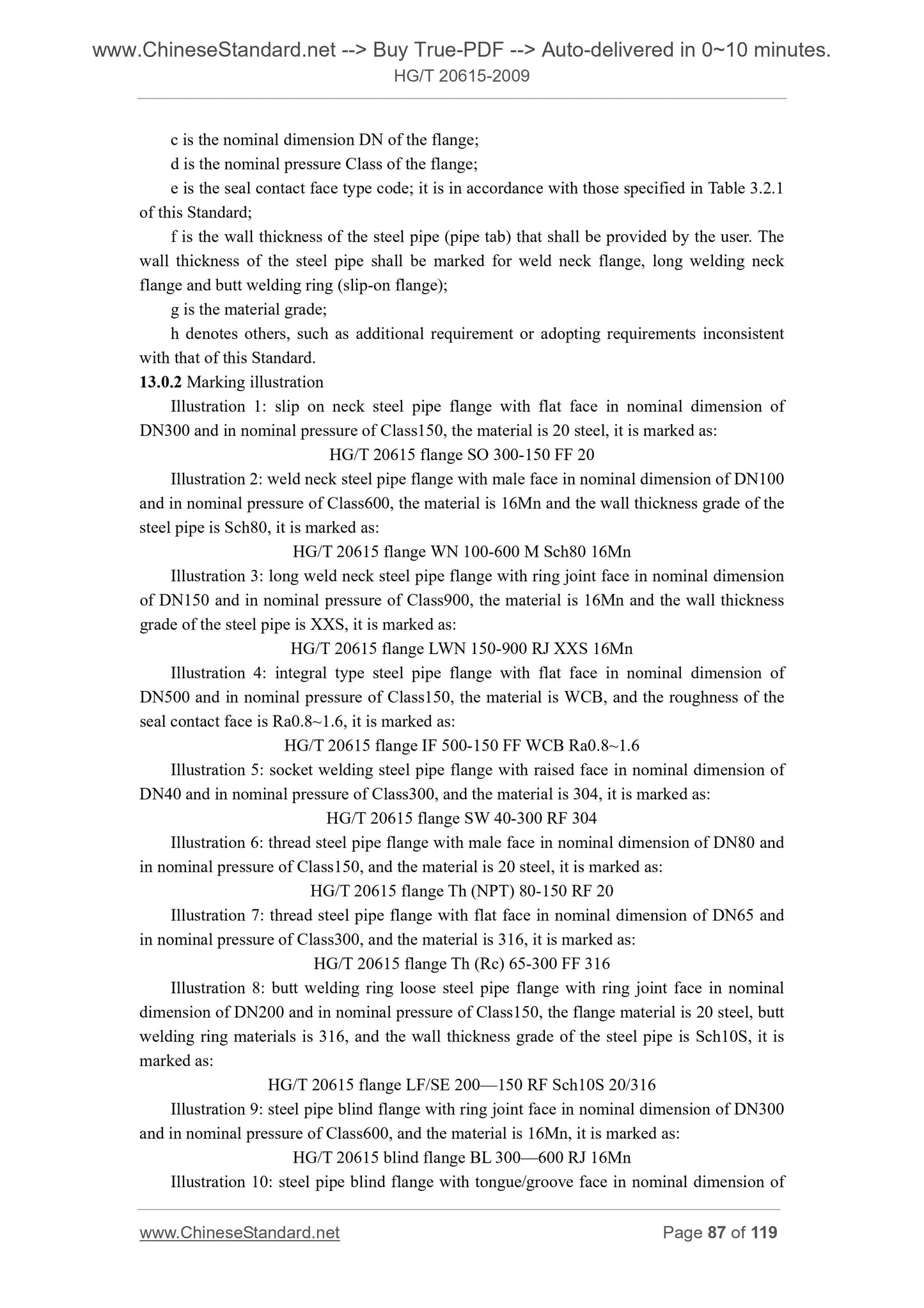 HG/T 20615-2009 Page 5