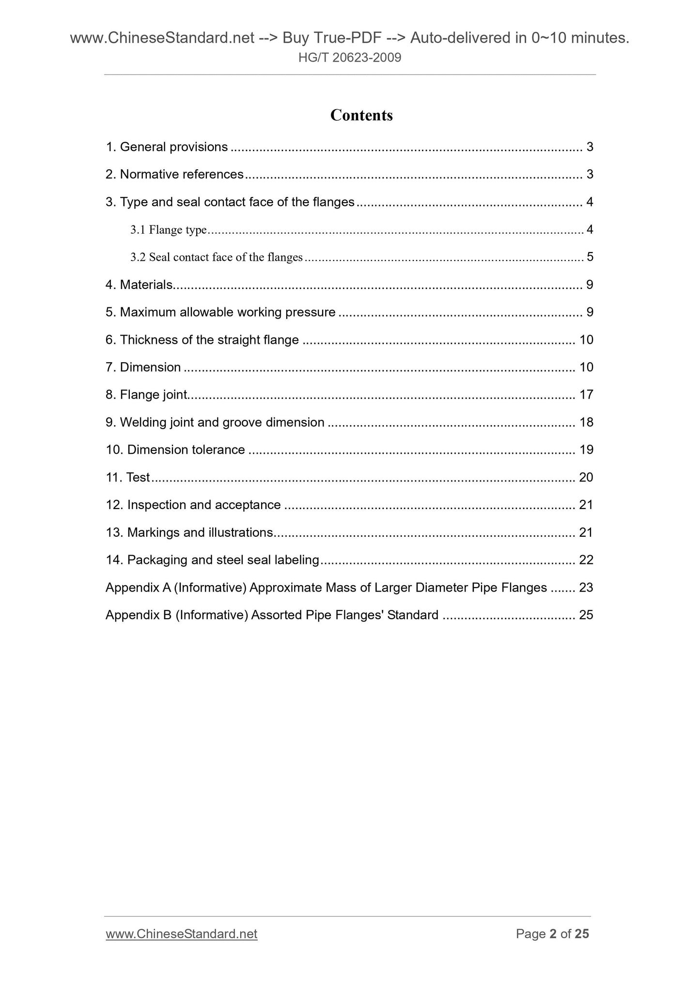HG/T 20623-2009 Page 2