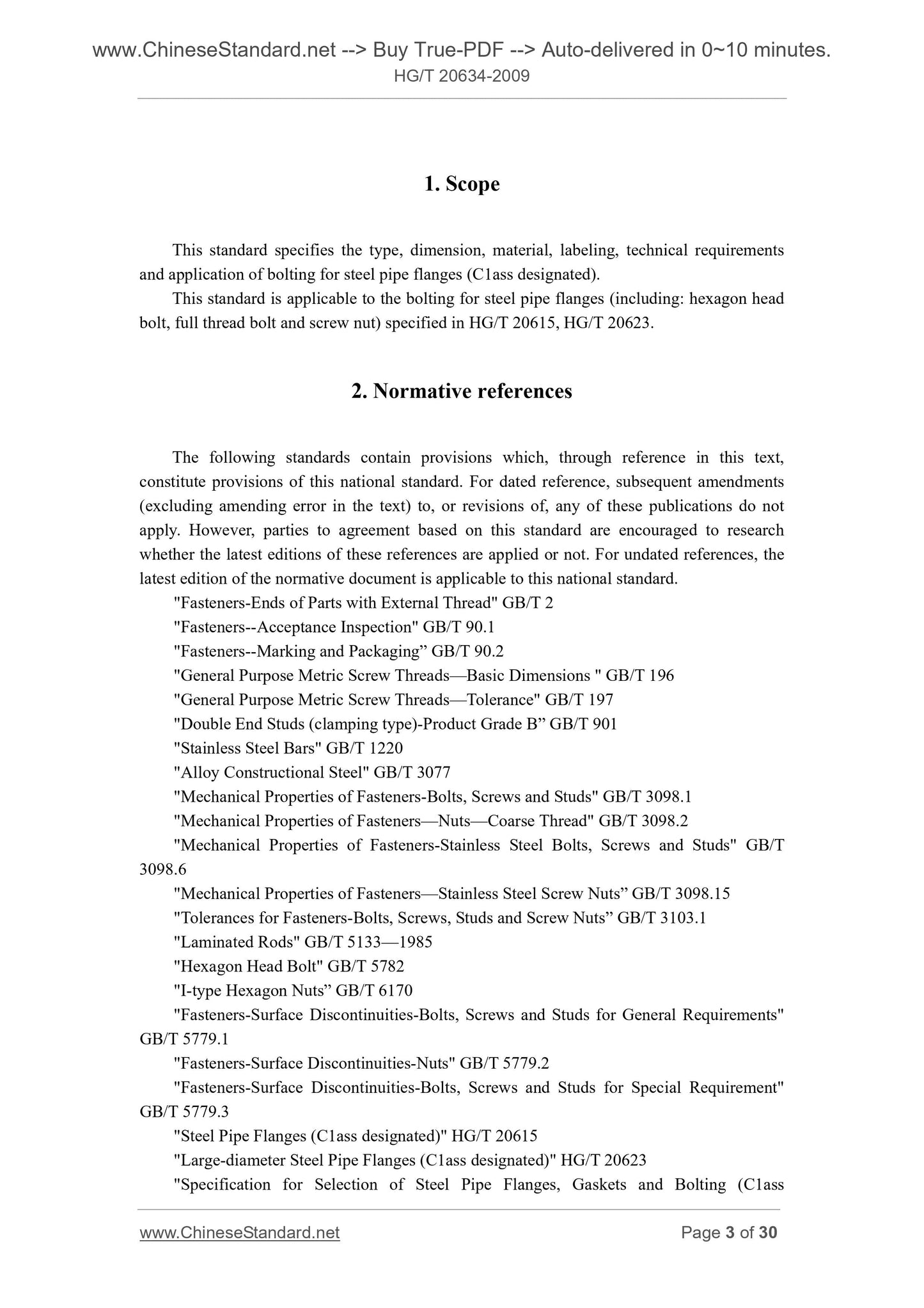 HG/T 20634-2009 Page 3
