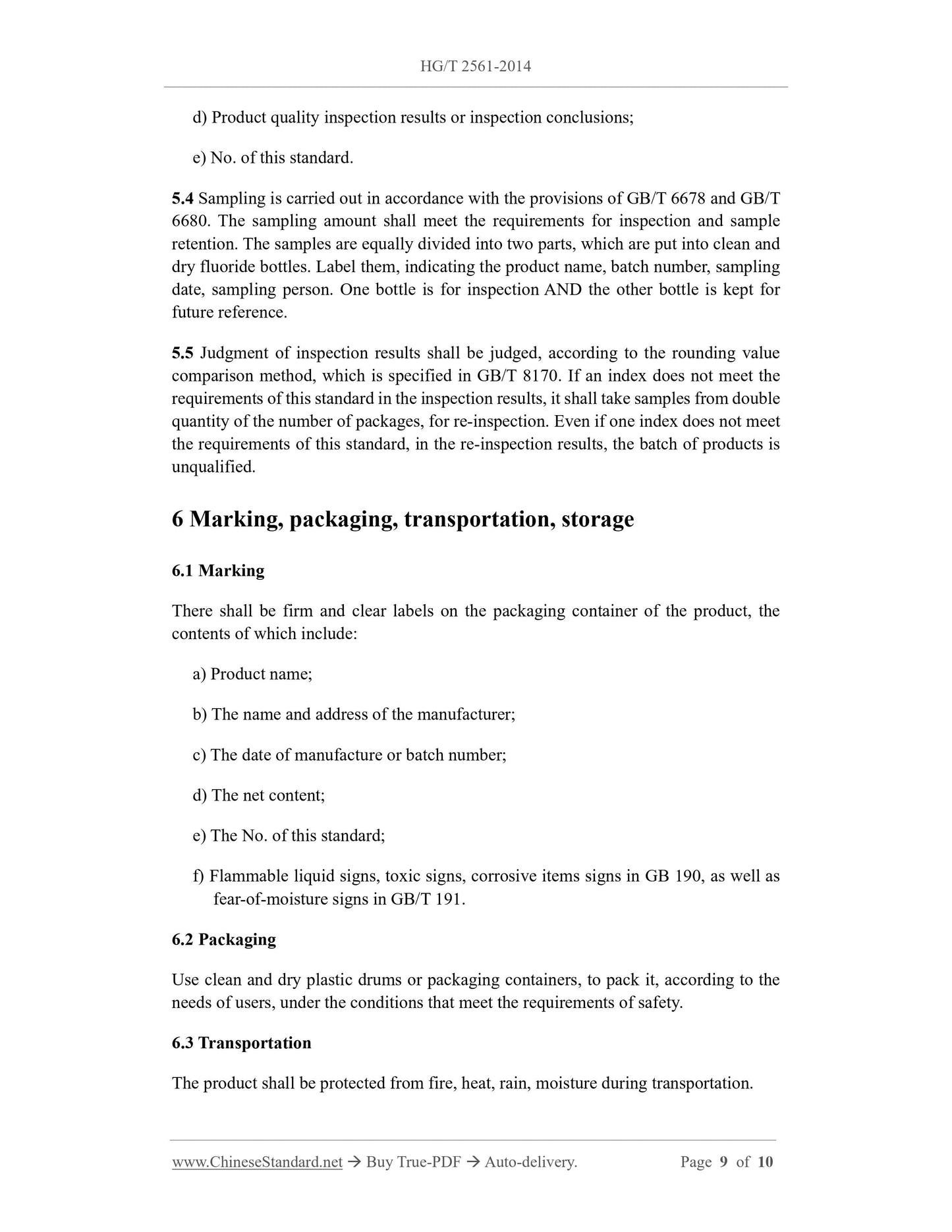 HG/T 2561-2014 Page 6