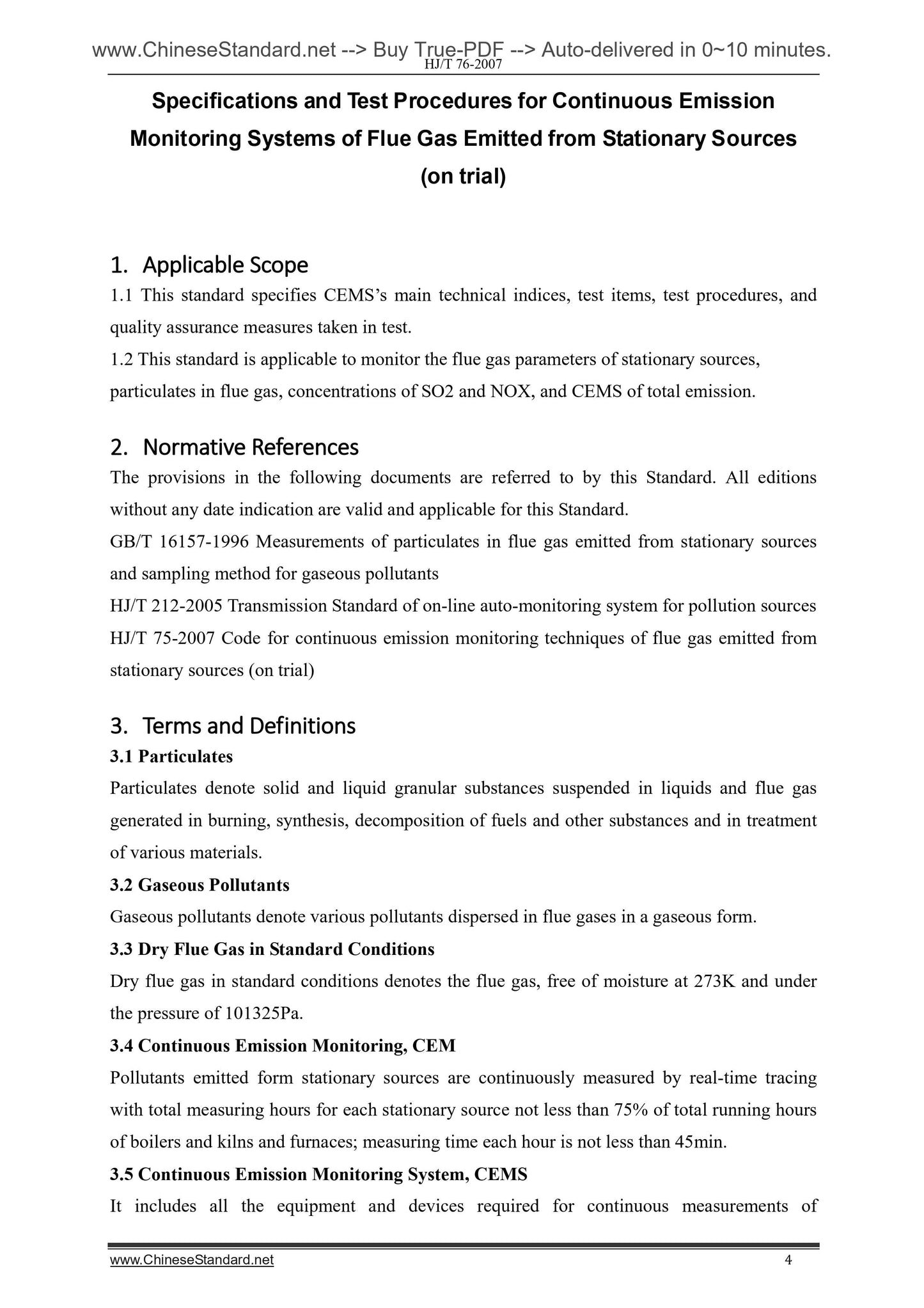 HJ/T 76-2007 Page 4