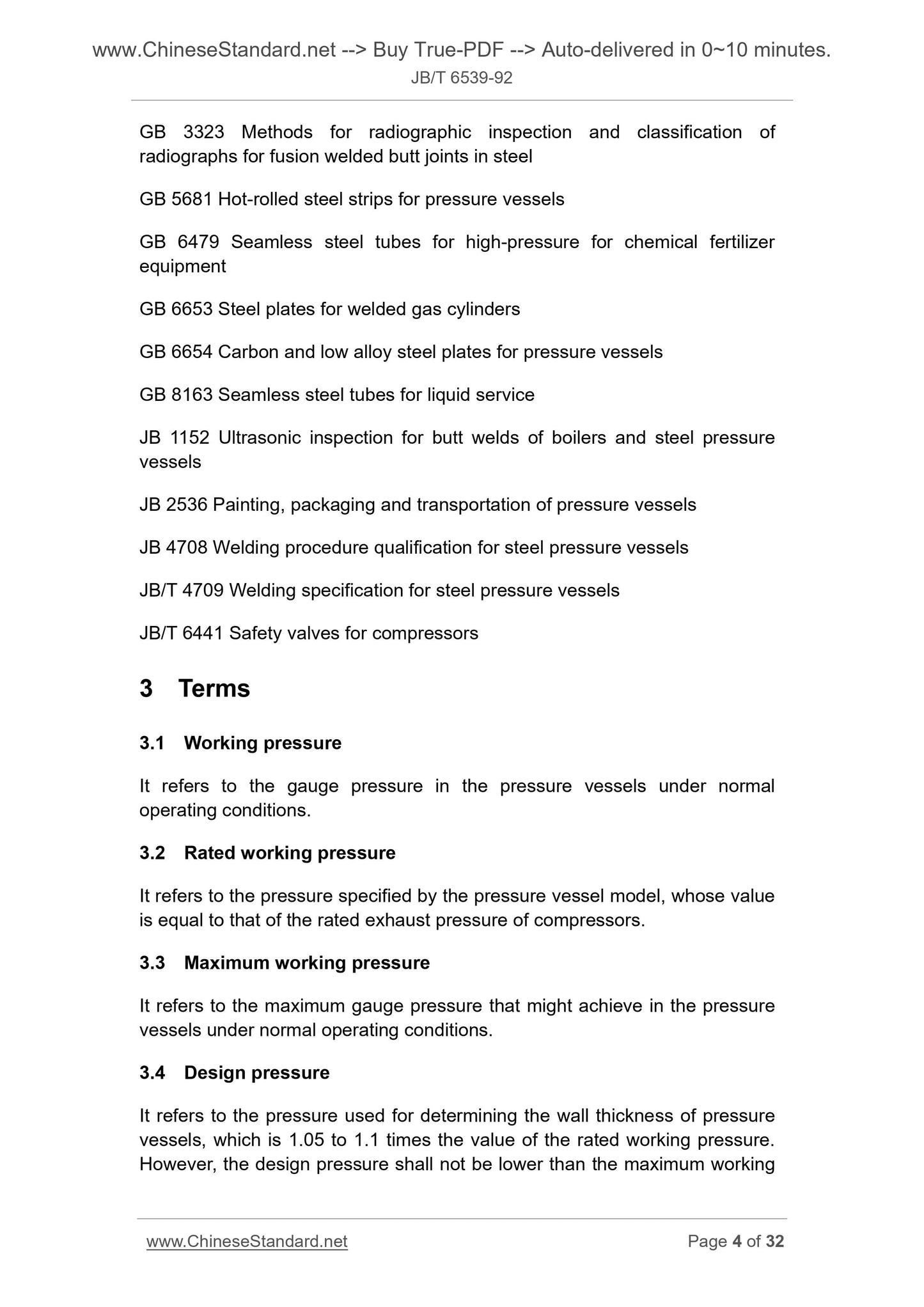 JB/T 6539-1992 Page 4