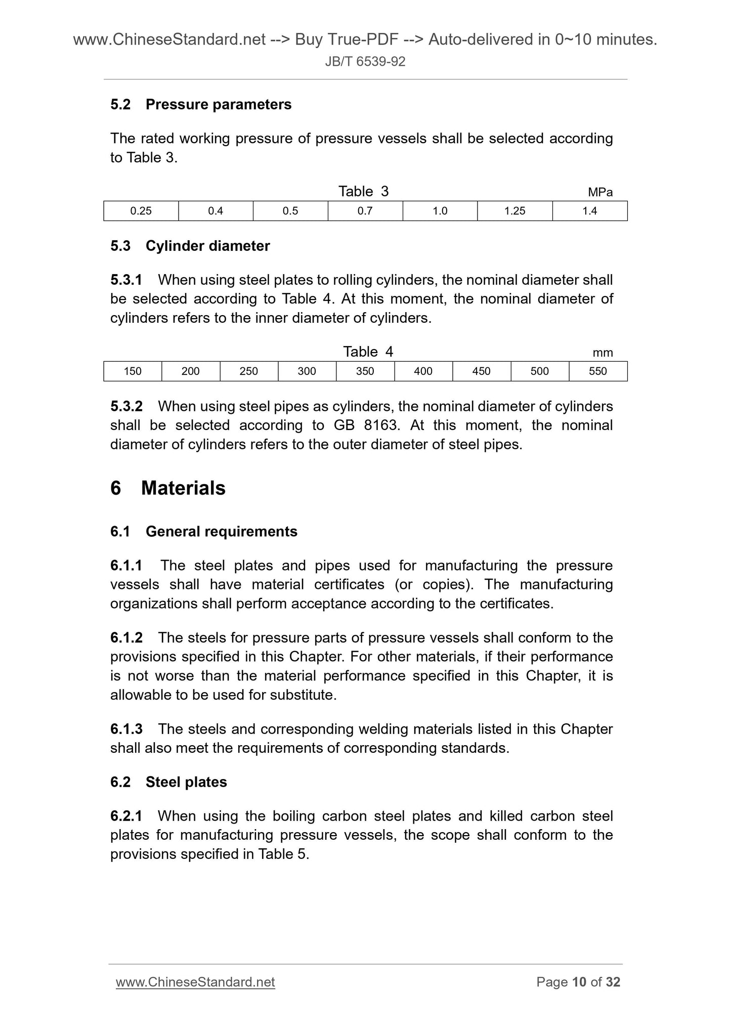 JB/T 6539-1992 Page 6
