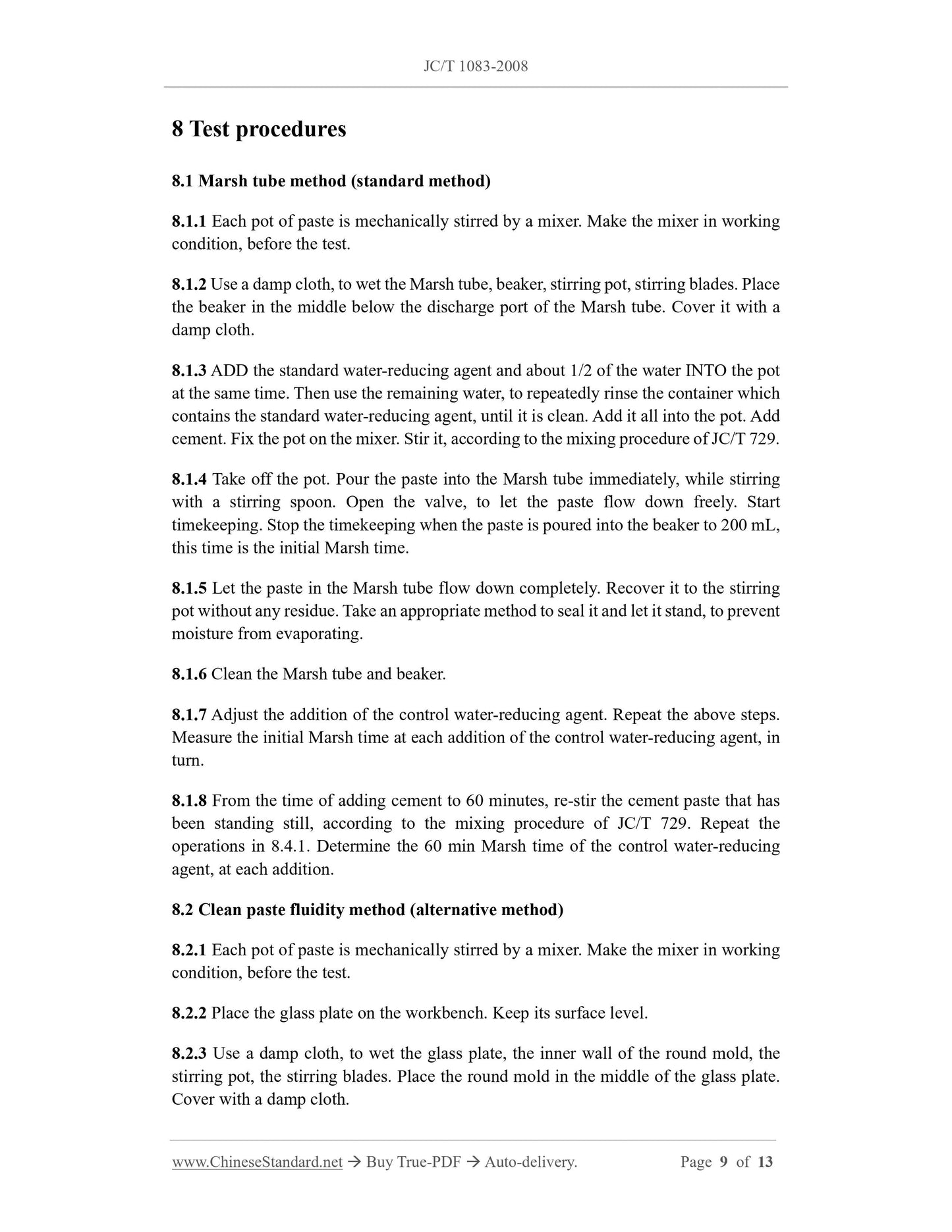 JC/T 1083-2008 Page 6