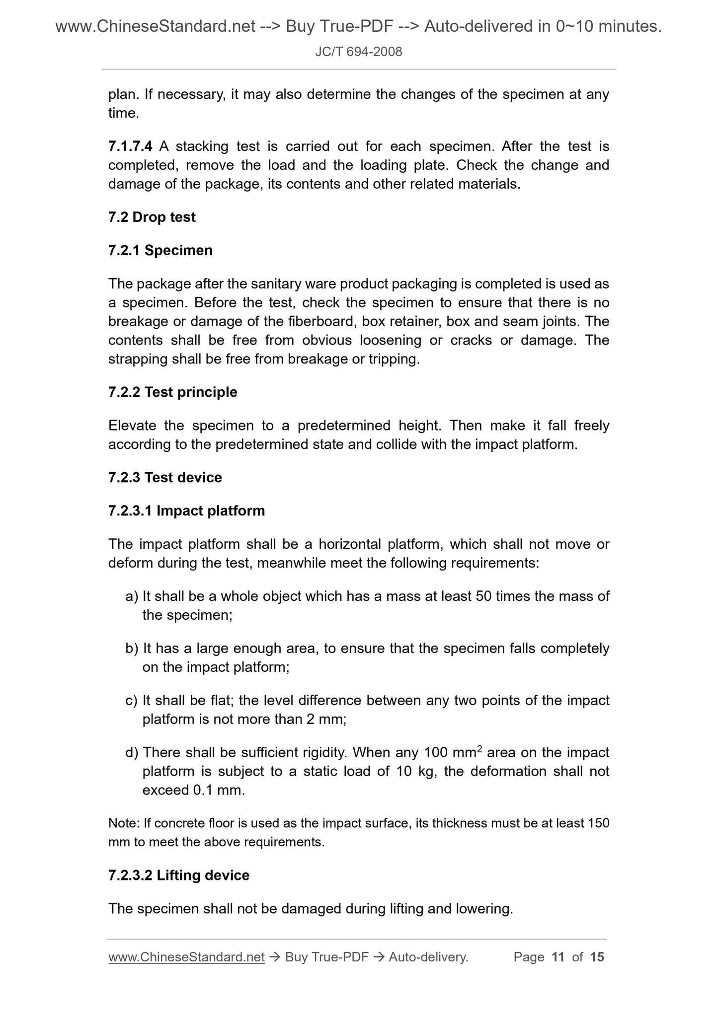 JC/T 694-2008 Page 6