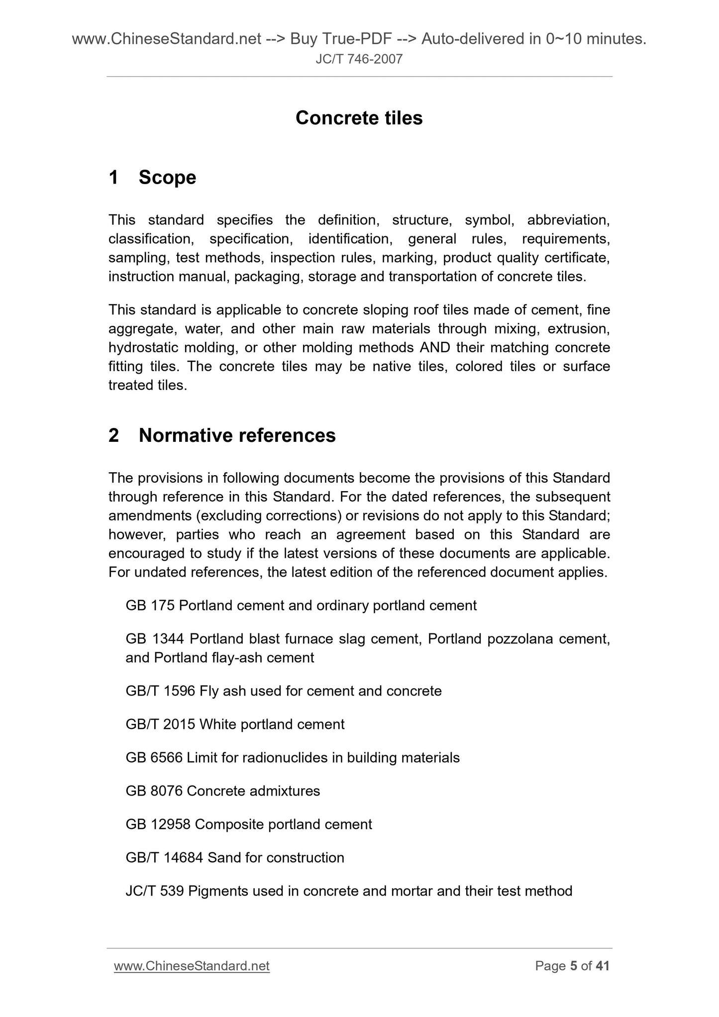 JC/T 746-2007 Page 4