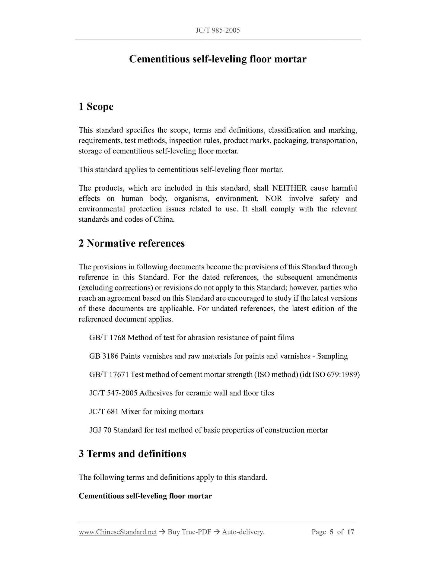 JC/T 985-2005 Page 3