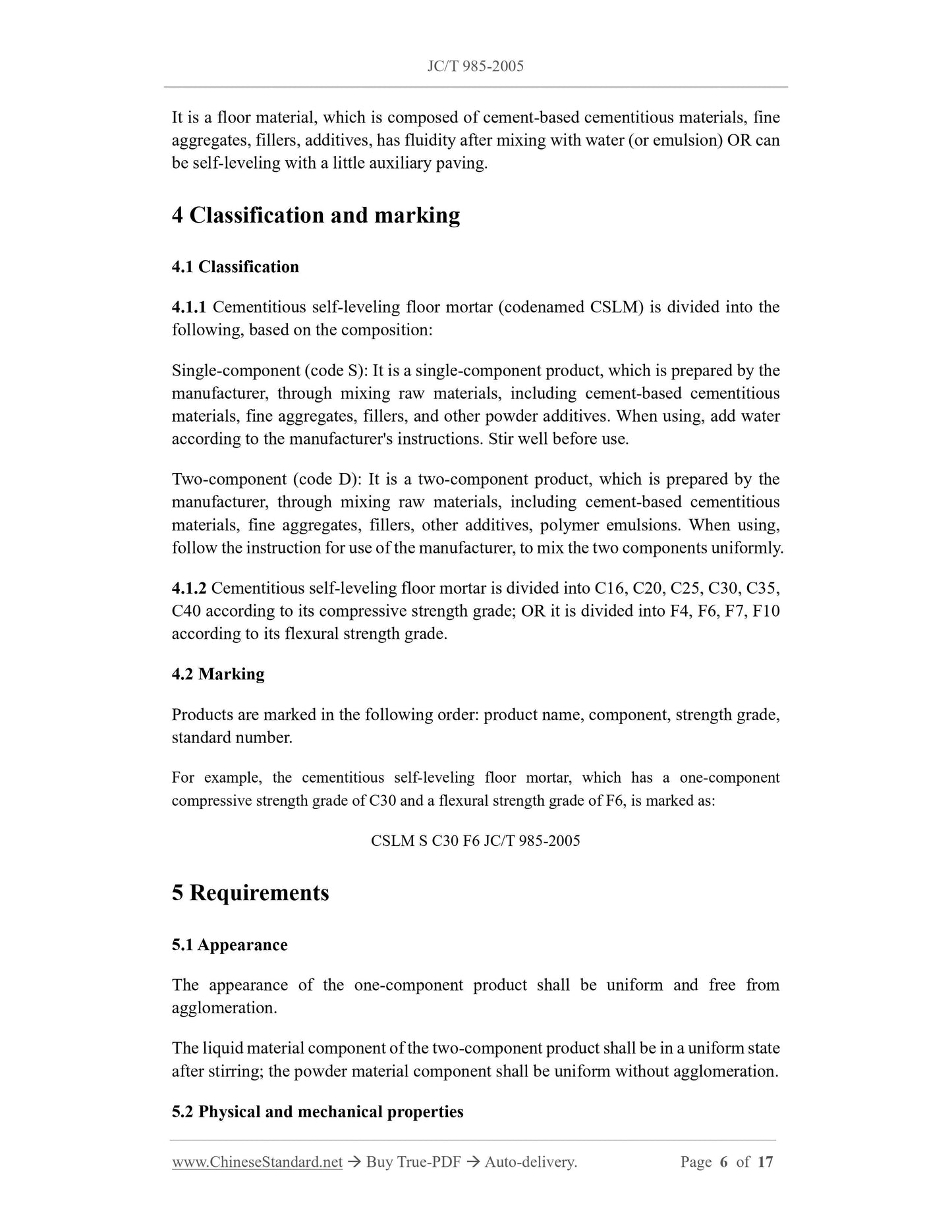 JC/T 985-2005 Page 4
