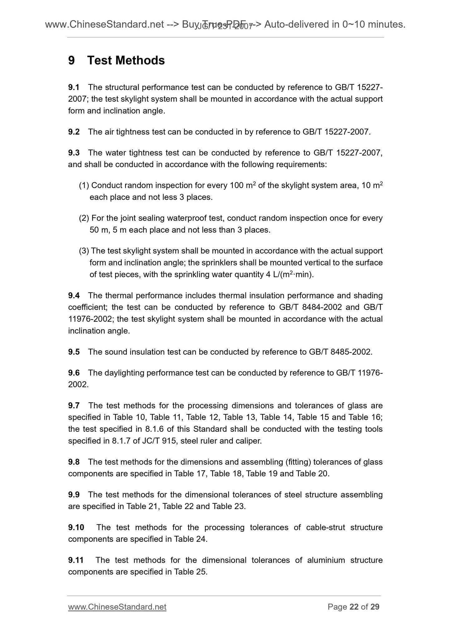 JG/T 231-2007 Page 9