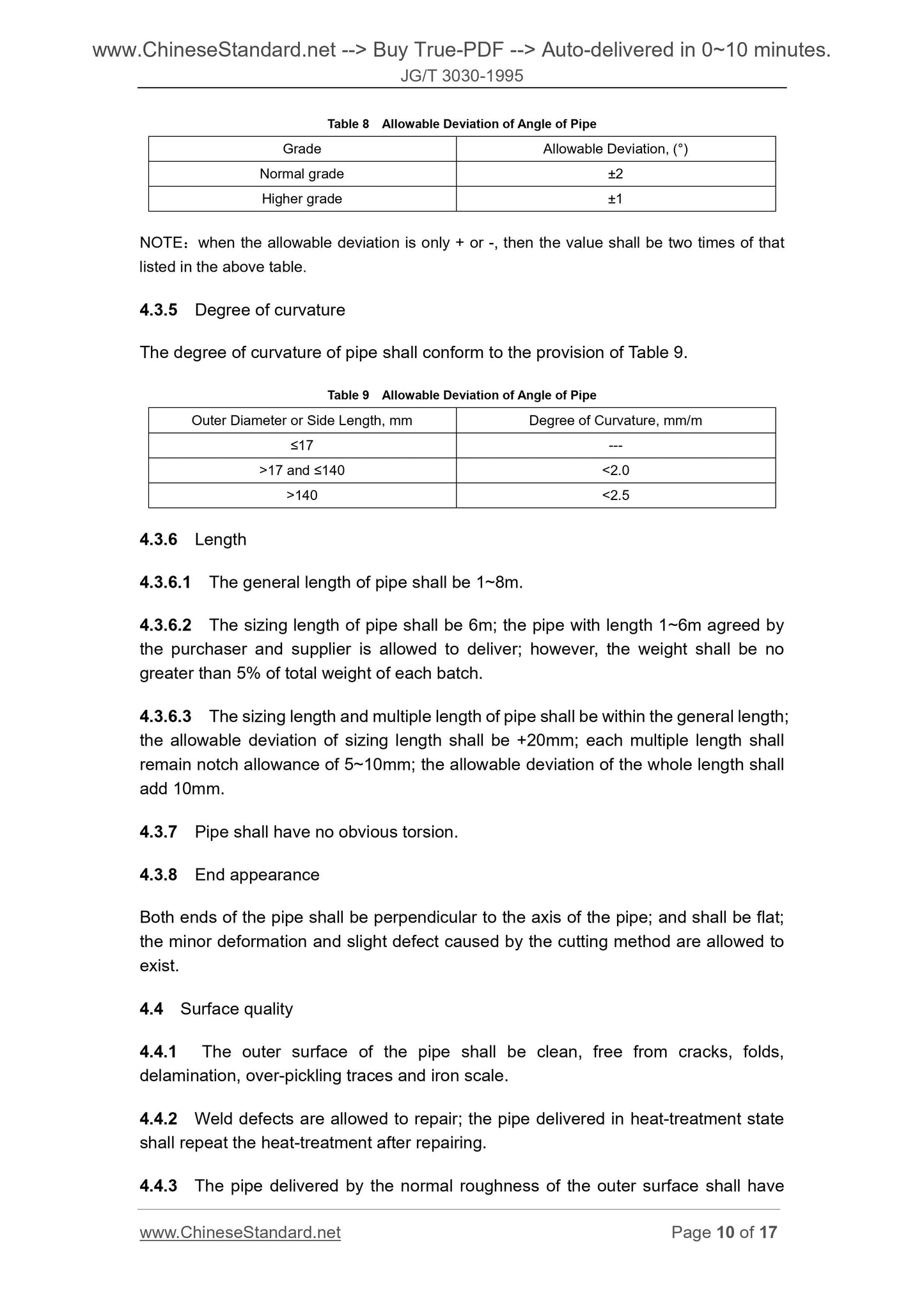 JG/T 3030-1995 Page 4