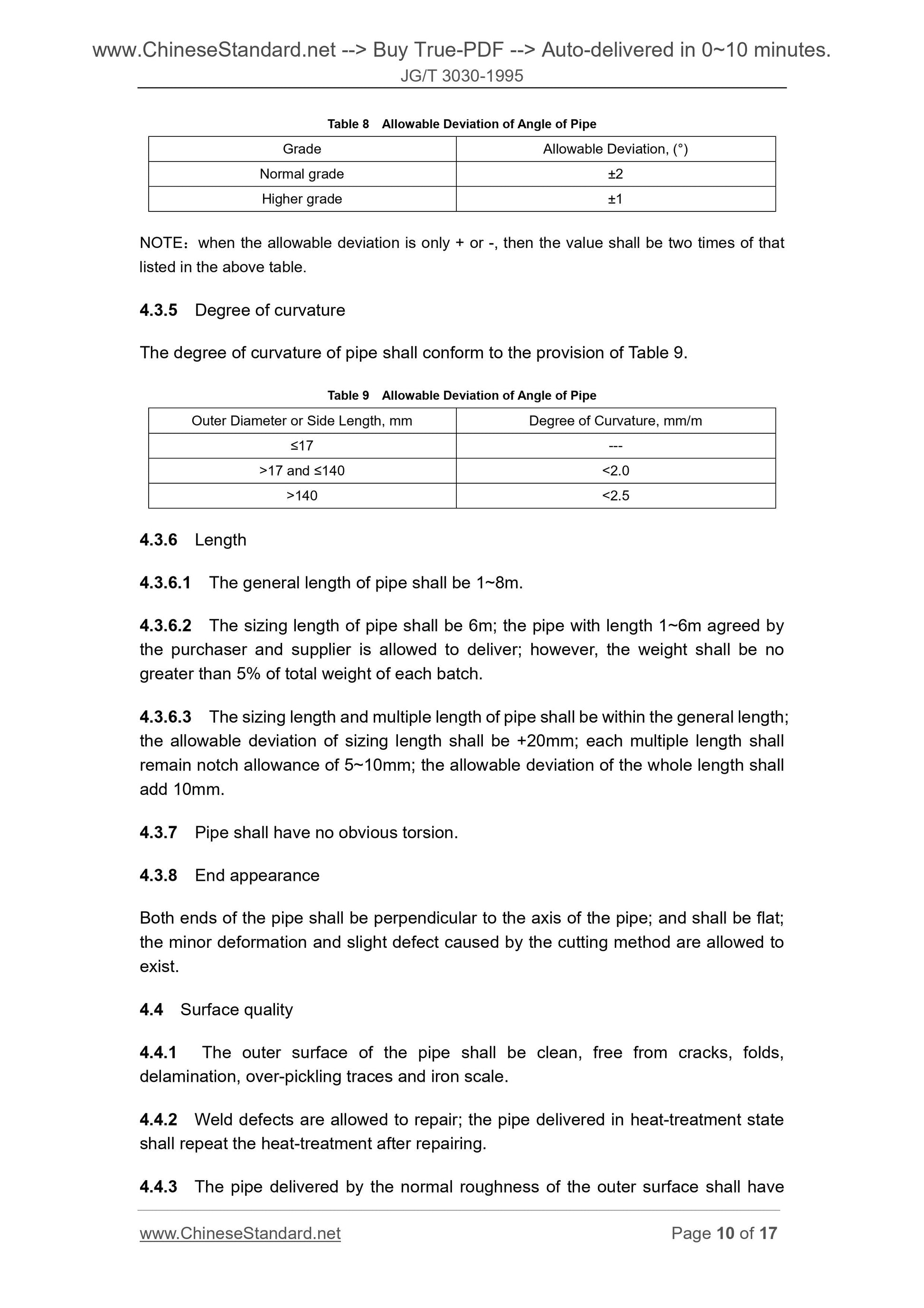 JG/T 3030-1995 Page 4