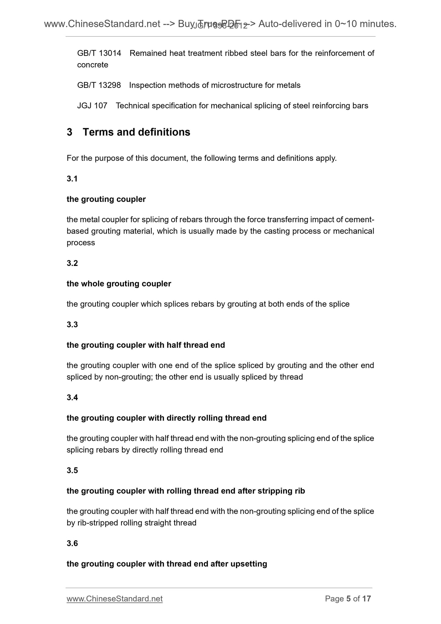 JG/T 398-2012 Page 5