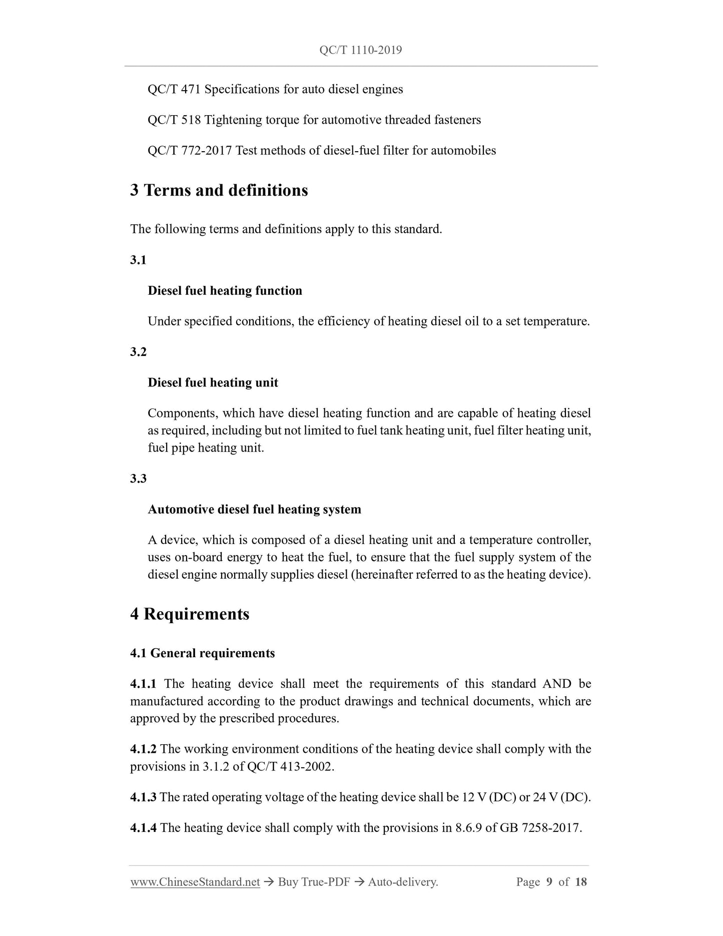 QC/T 1110-2019 Page 9