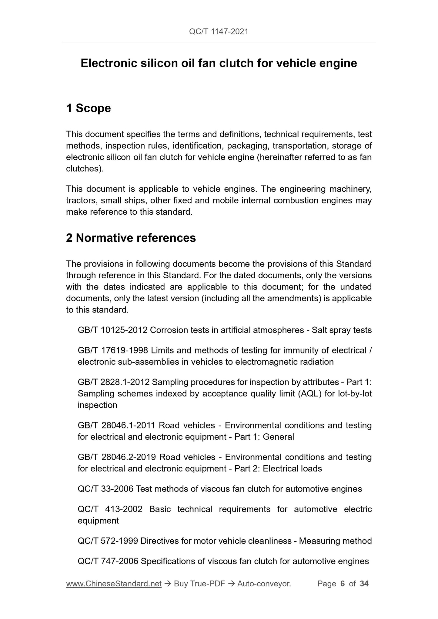 QC/T 1147-2021 Page 6