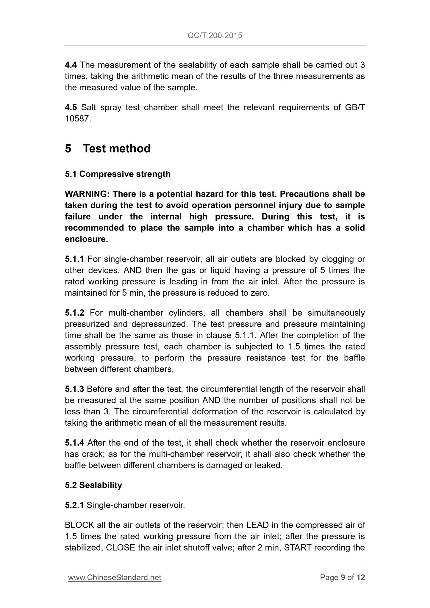 QC/T 200-2015 Page 9