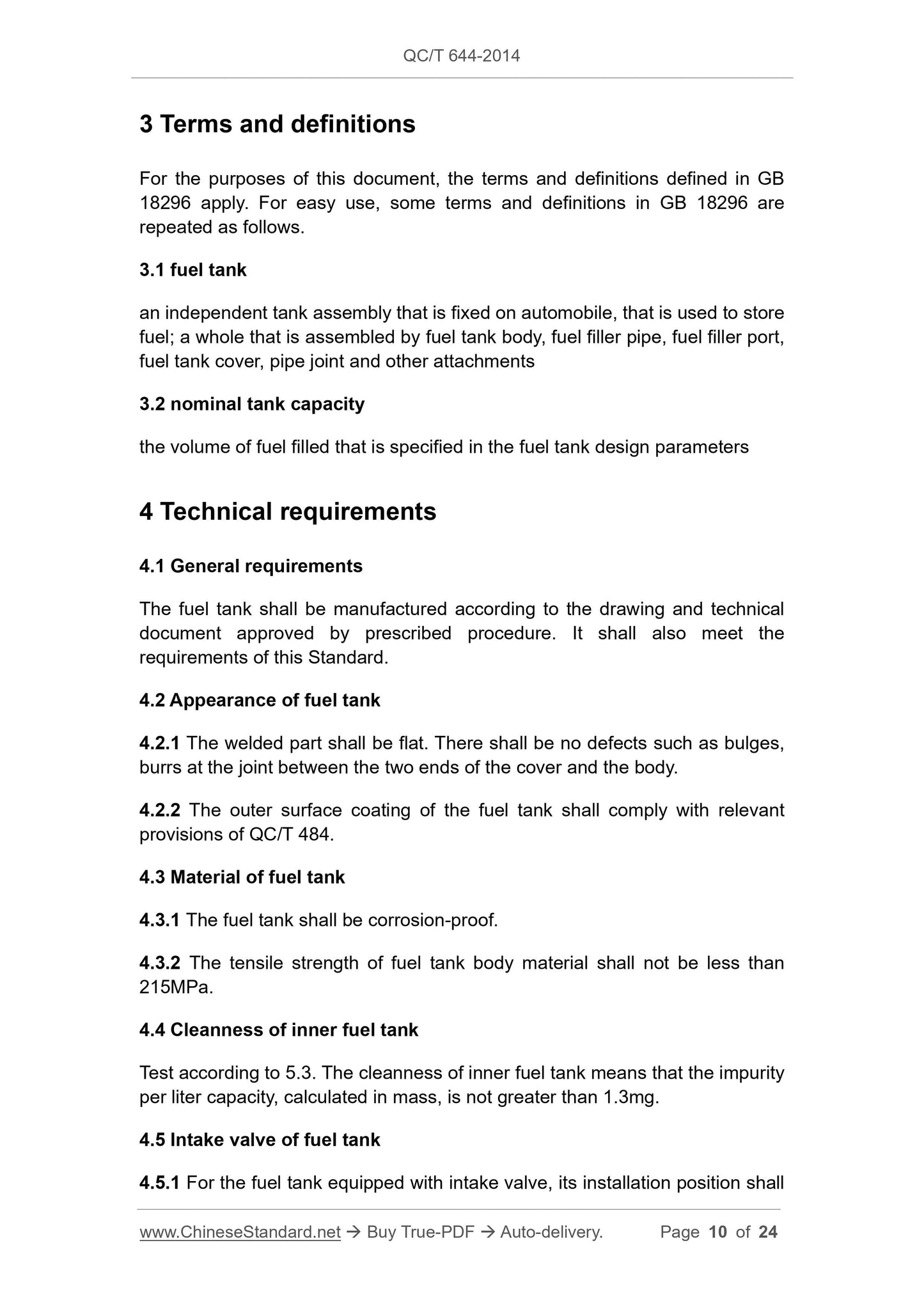 QC/T 644-2014 Page 10