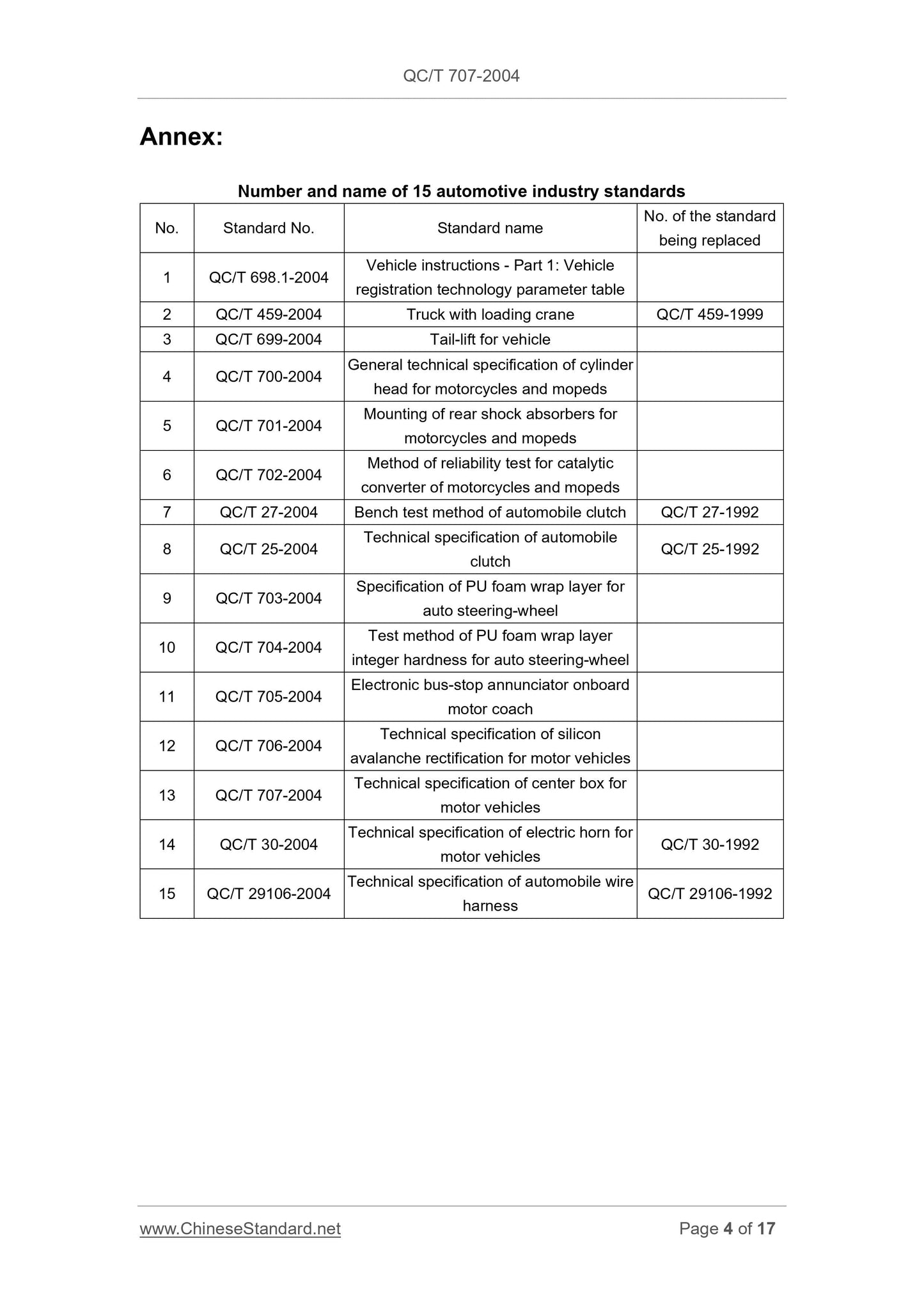 QC/T 707-2004 Page 4